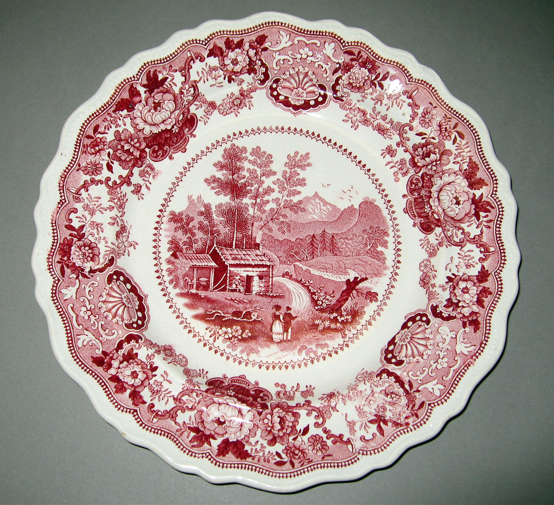 1966.0880.003 Adams earthenware plate