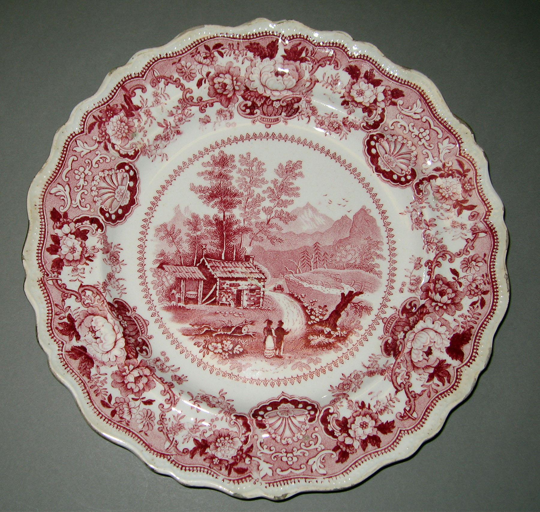 1966.0880.004 Adams earthenware plate
