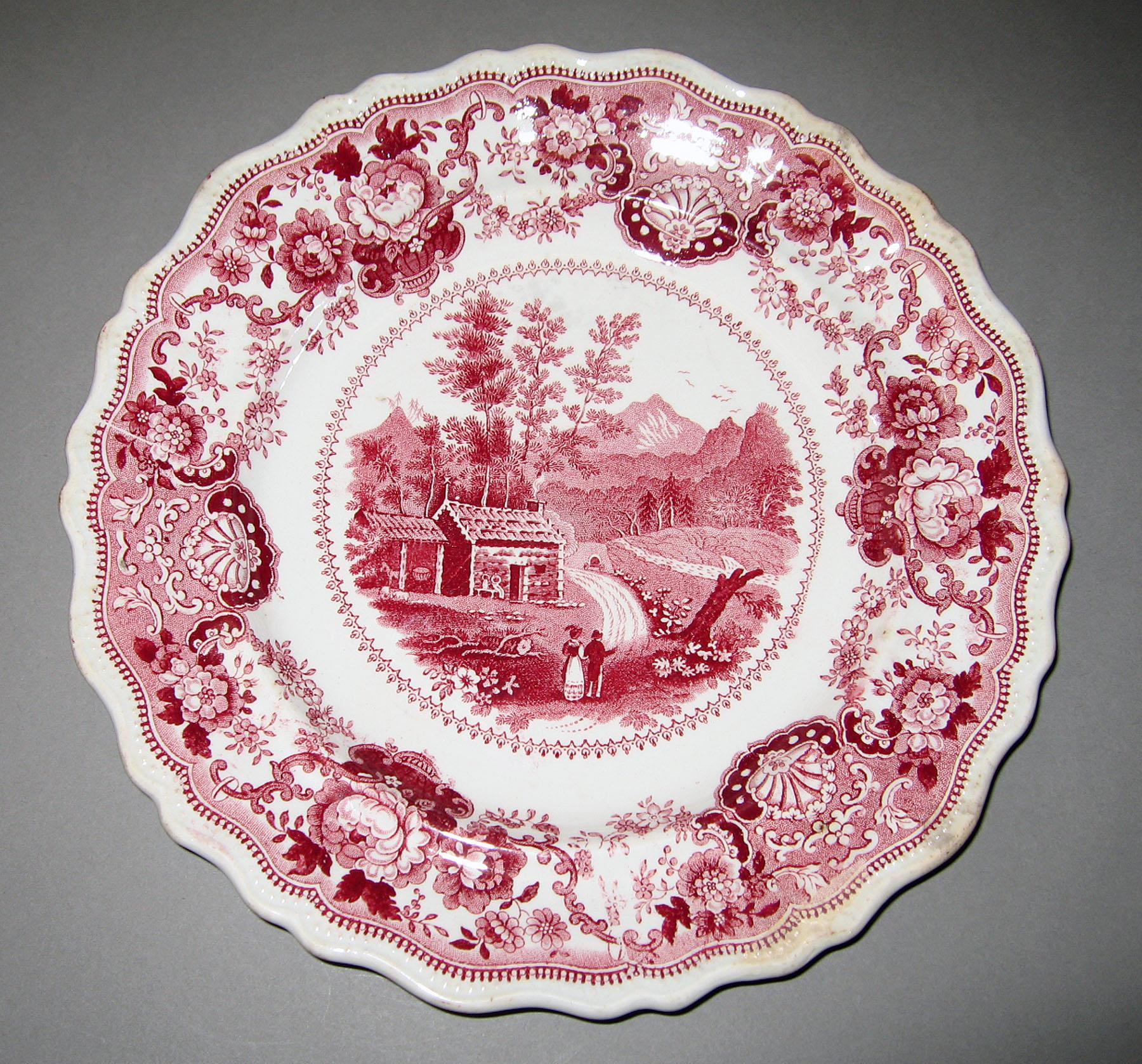 1966.0880.005 Adams earthenware plate