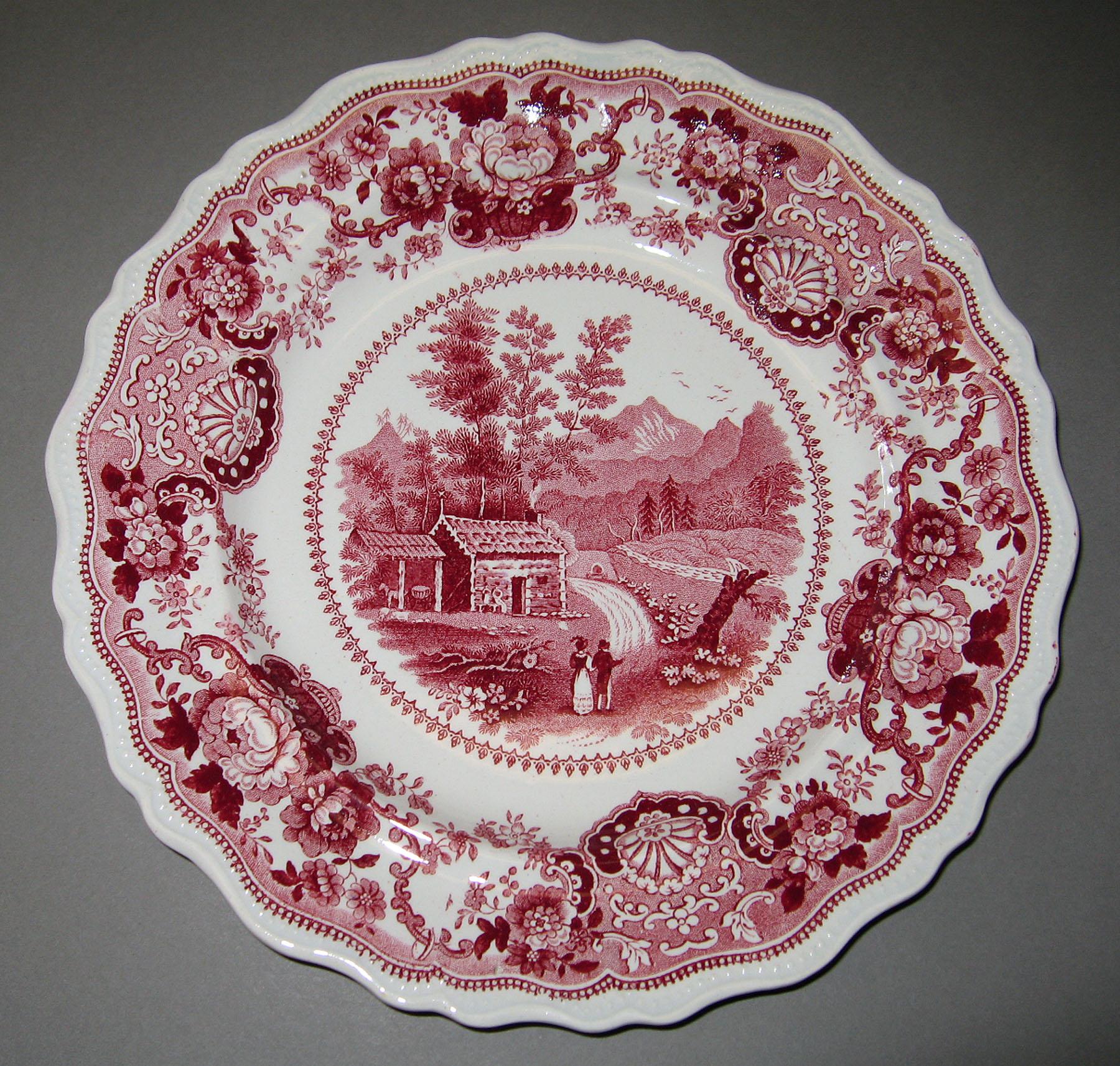 1966.0880.006 Adams earthenware plate