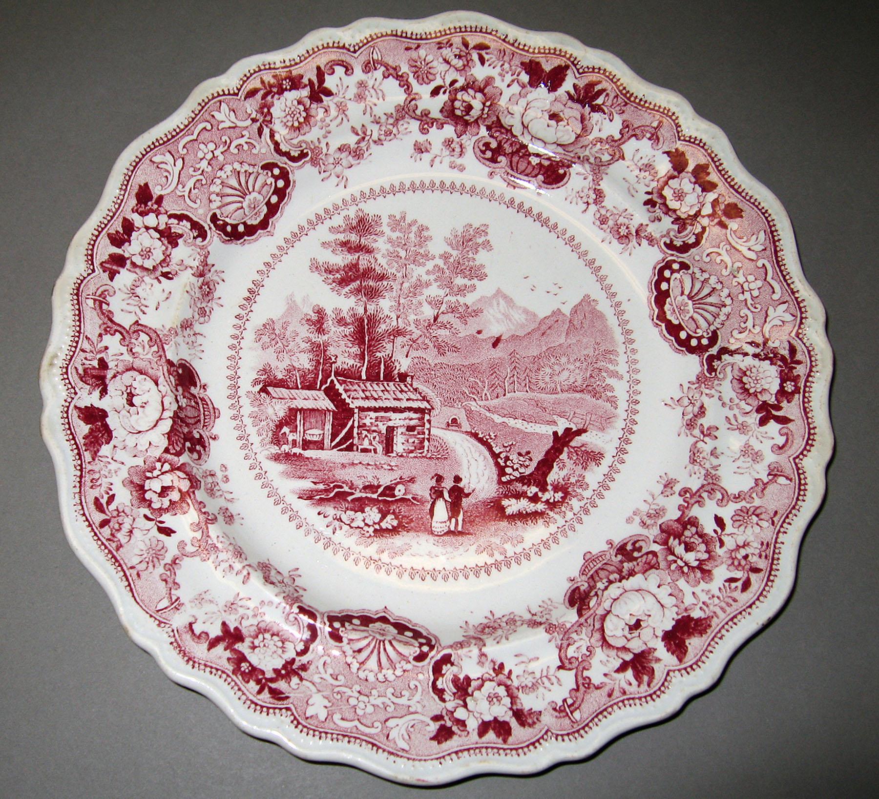 1966.0880.008 Adams earthenware plate