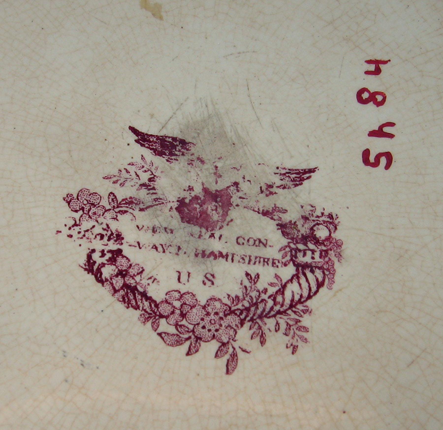 1966.0880.009 Adams earthenware plate, detail