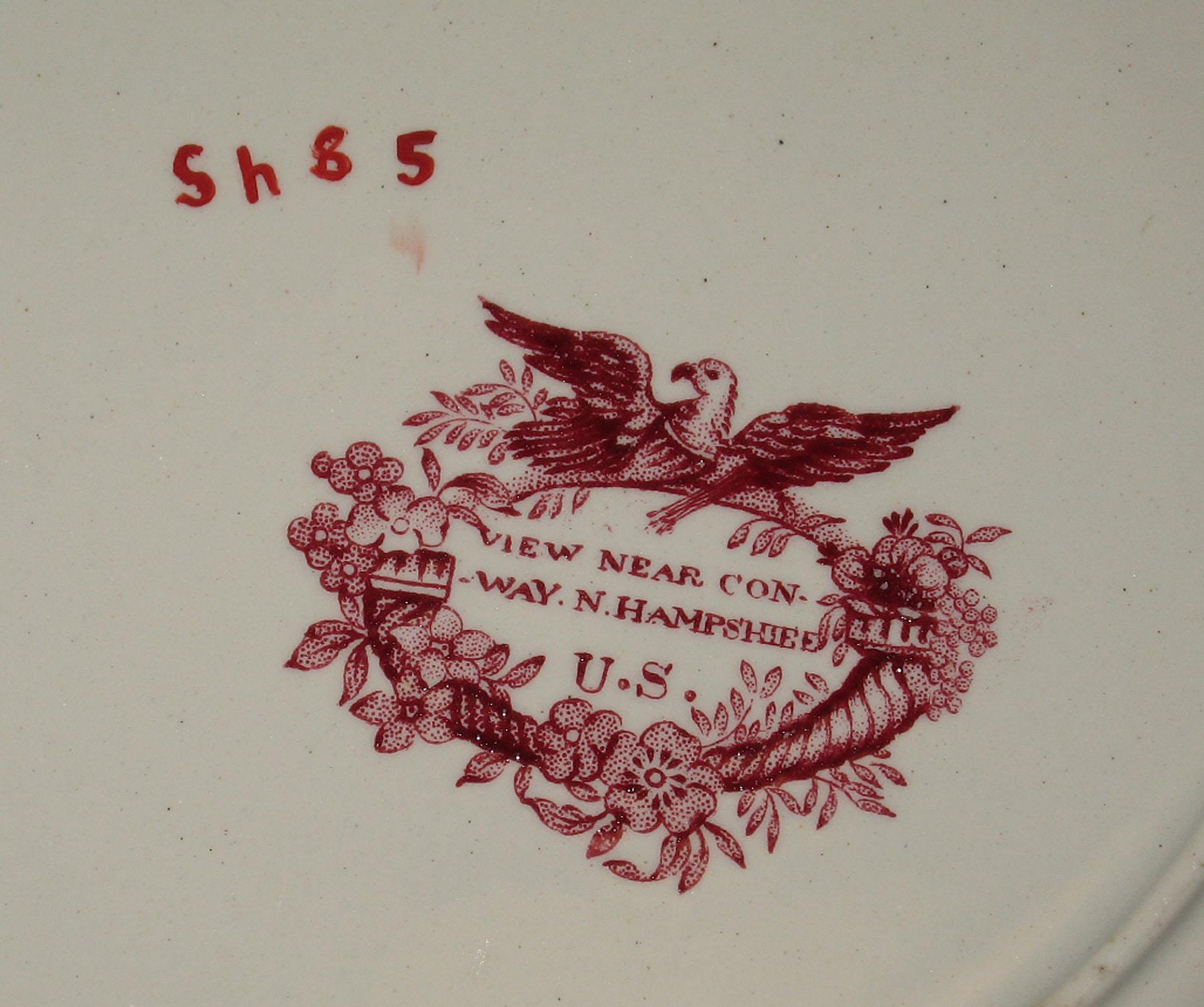 1966.0880.010 Adams earthenware plate, detail