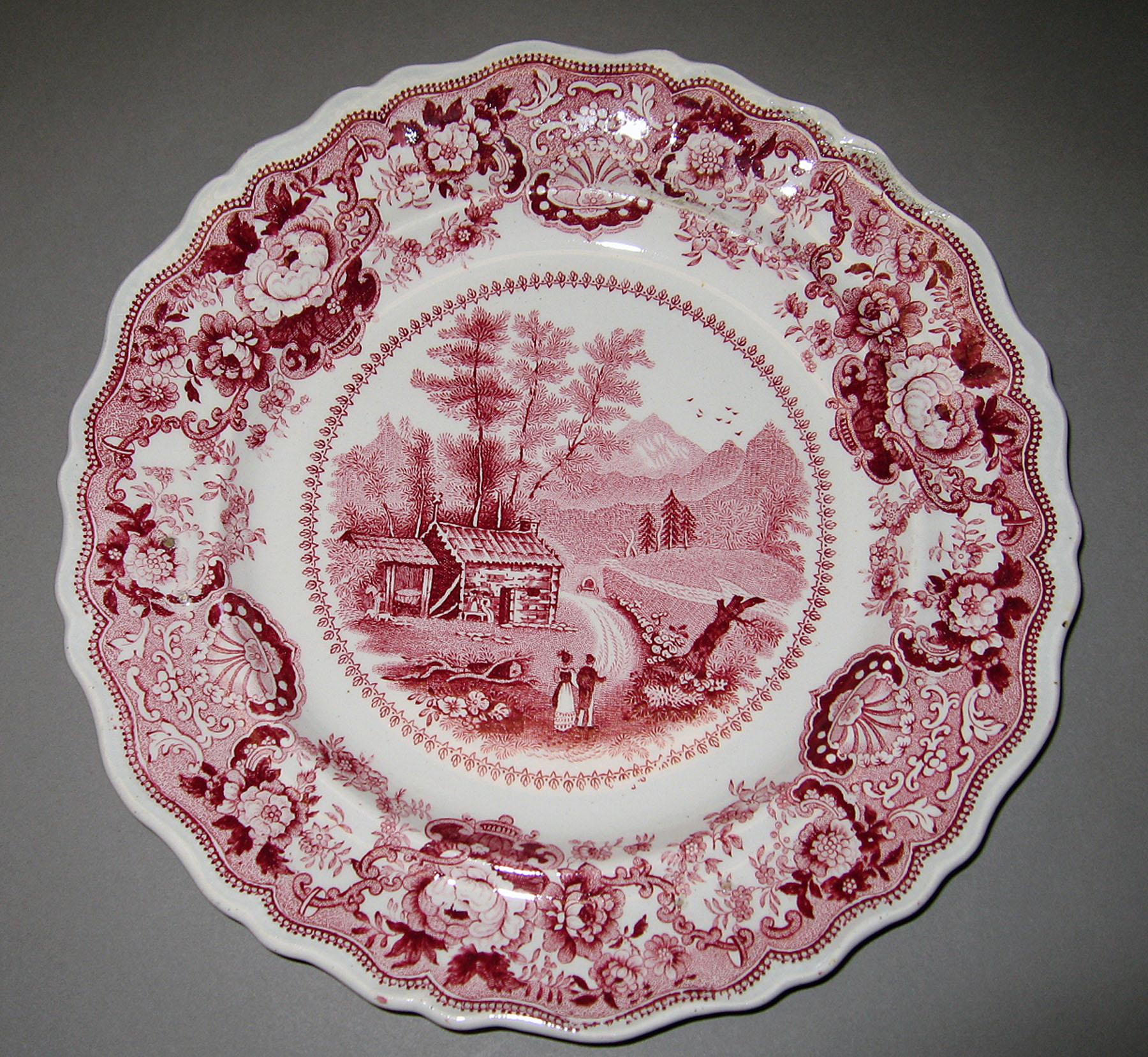 1966.0880.011 Adams earthenware plate