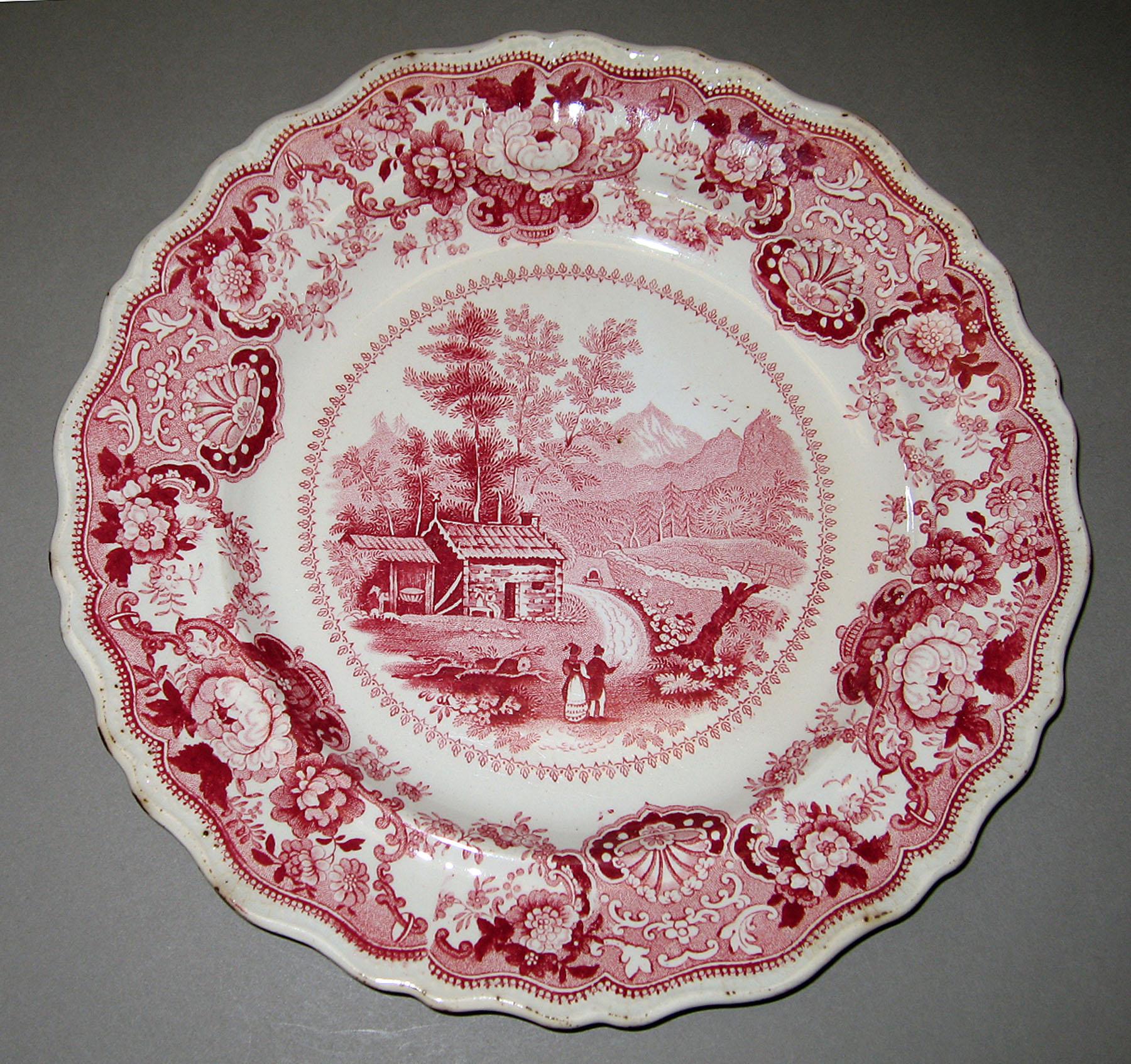 1966.0880.014 Adams earthenware plate