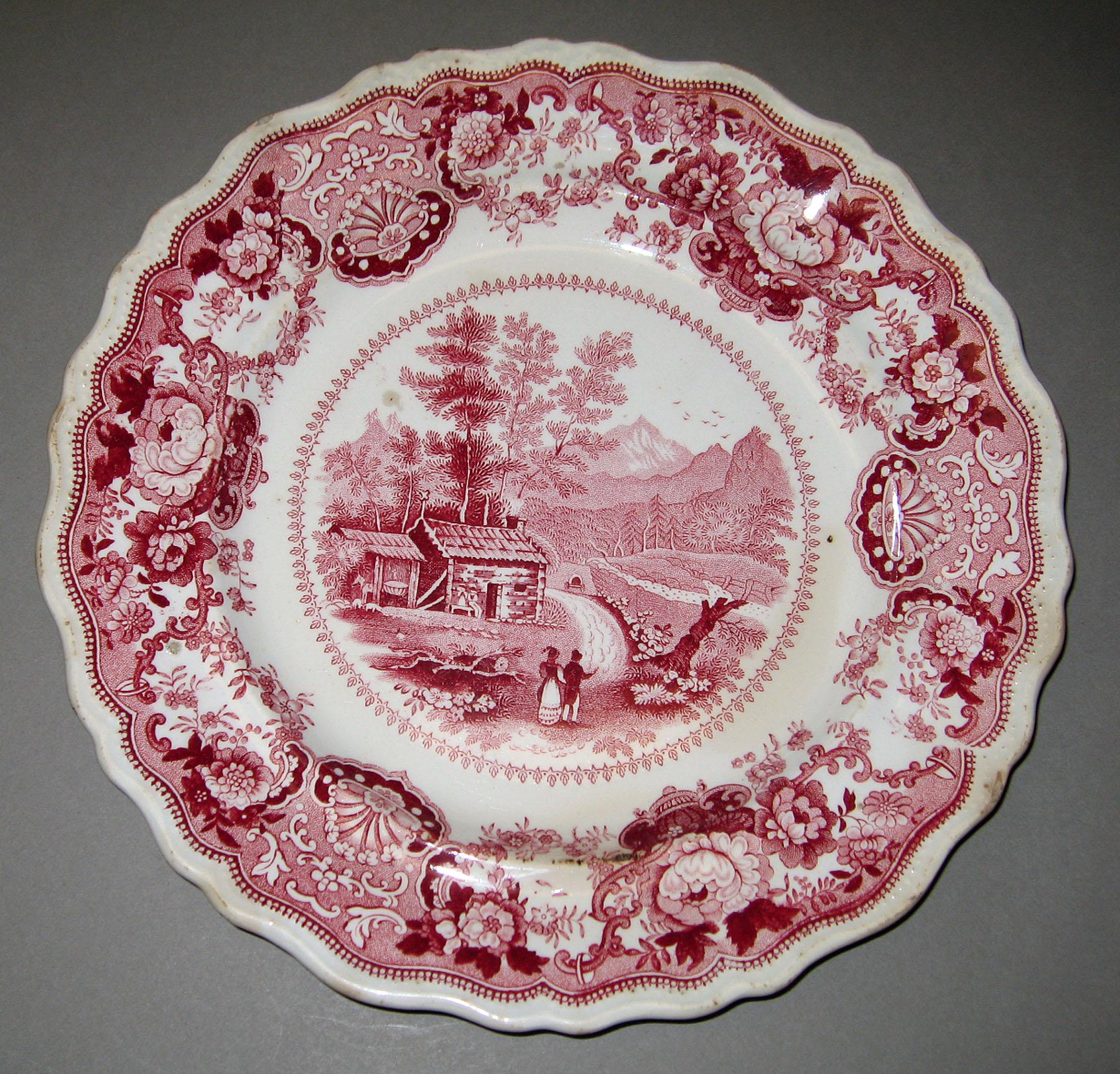 1966.0880.015 Adams earthenware plate