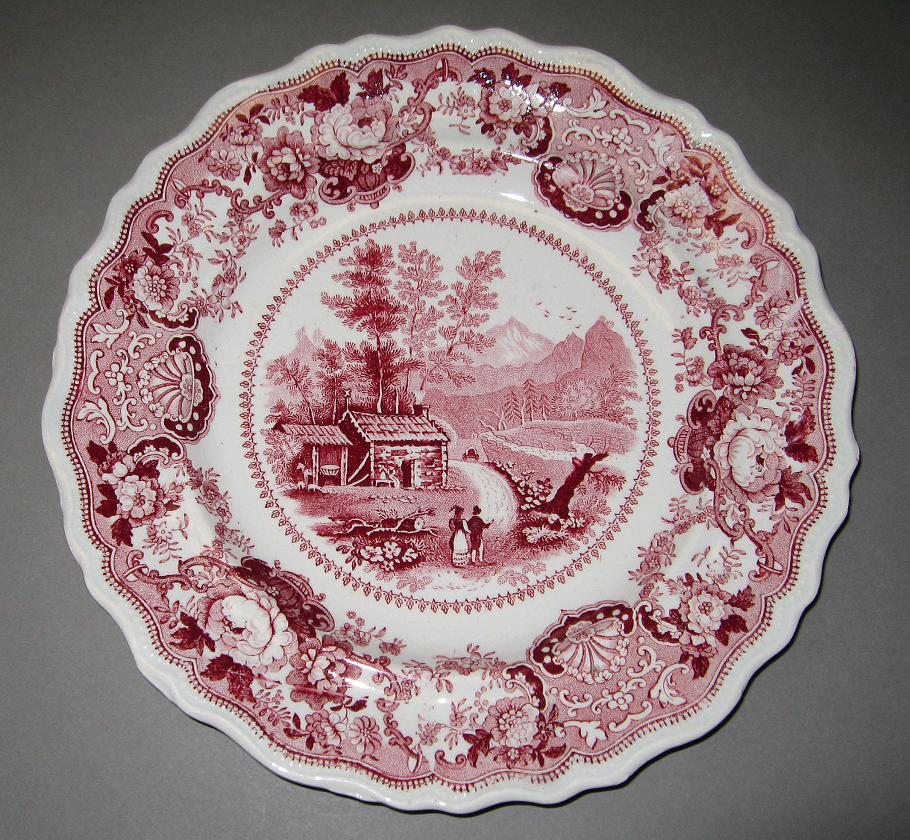 1966.0880.016 Adams earthenware plate