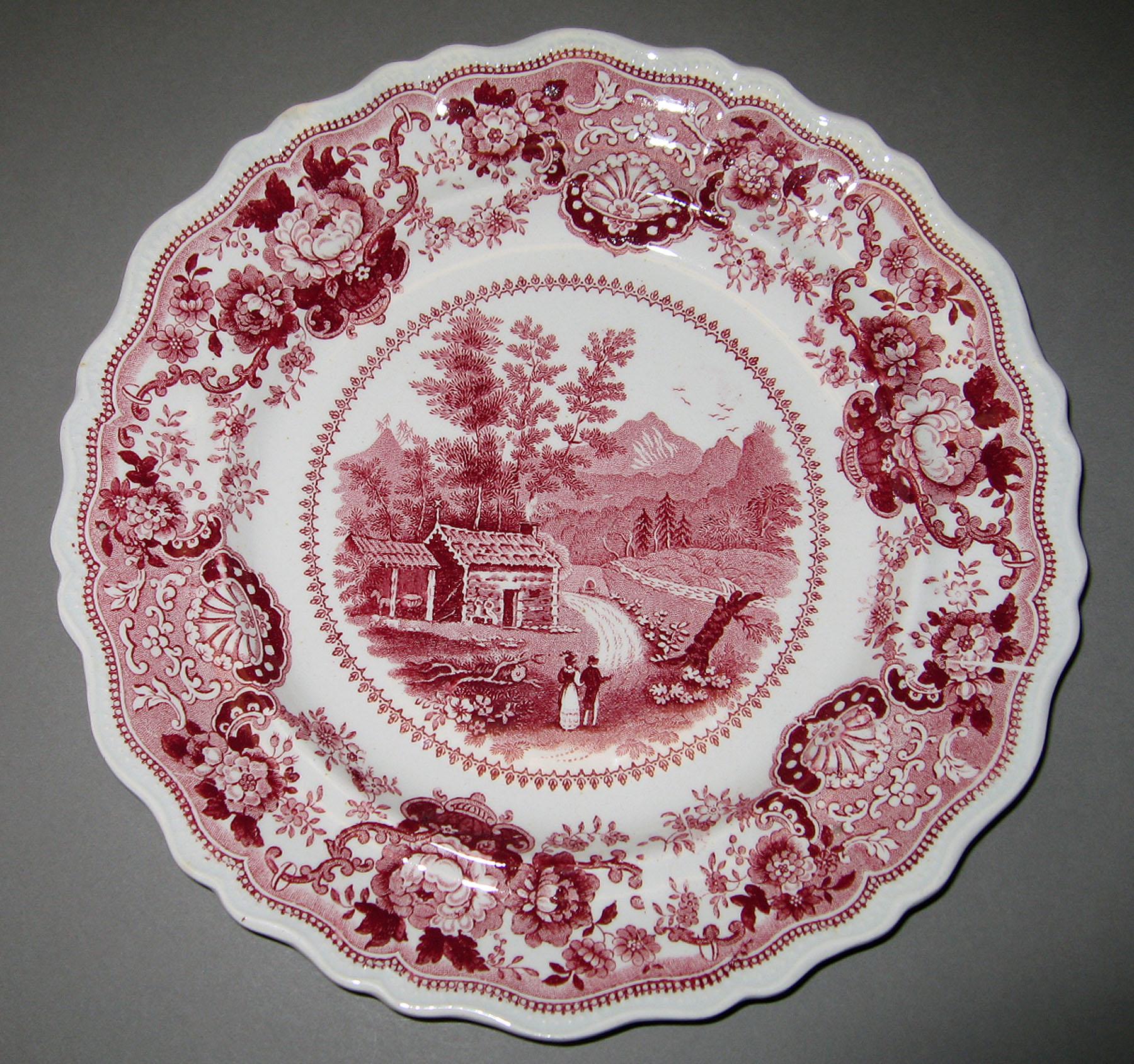 1966.0880.017 Adams earthenware plate