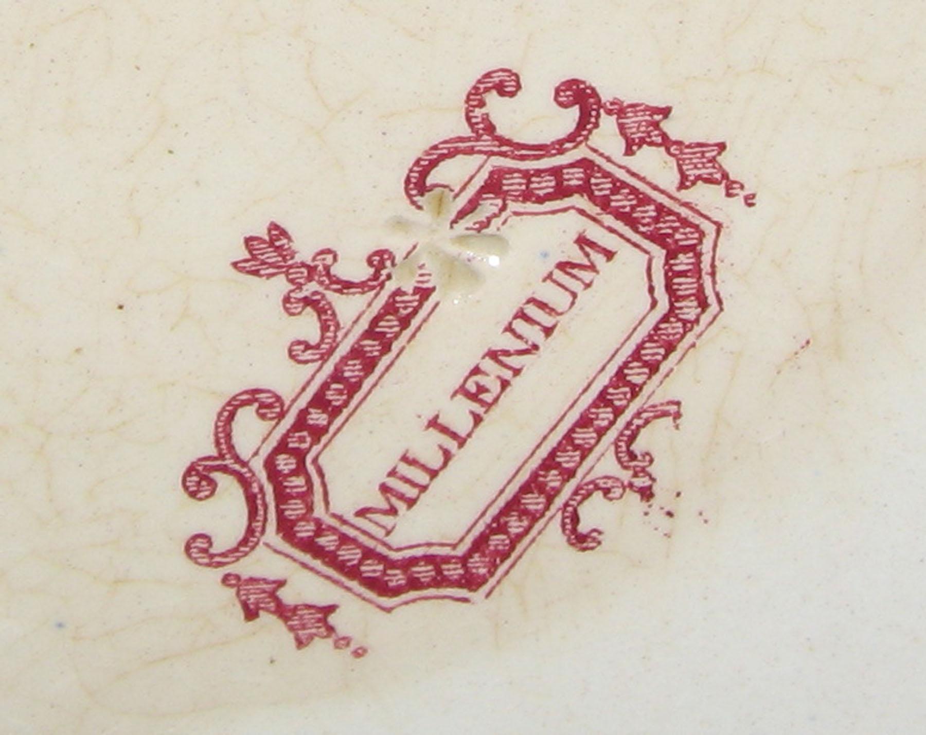 1966.0887 Millenium transfer printed plate (mark)