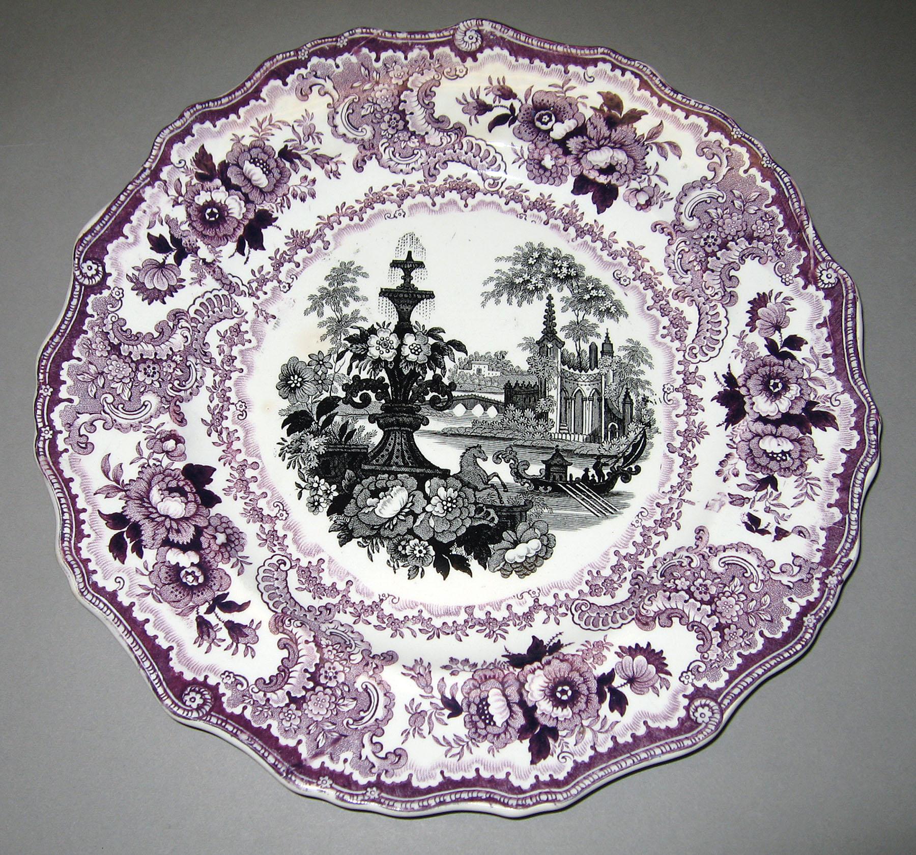 1966.0903.001 Adams earthenware plate
