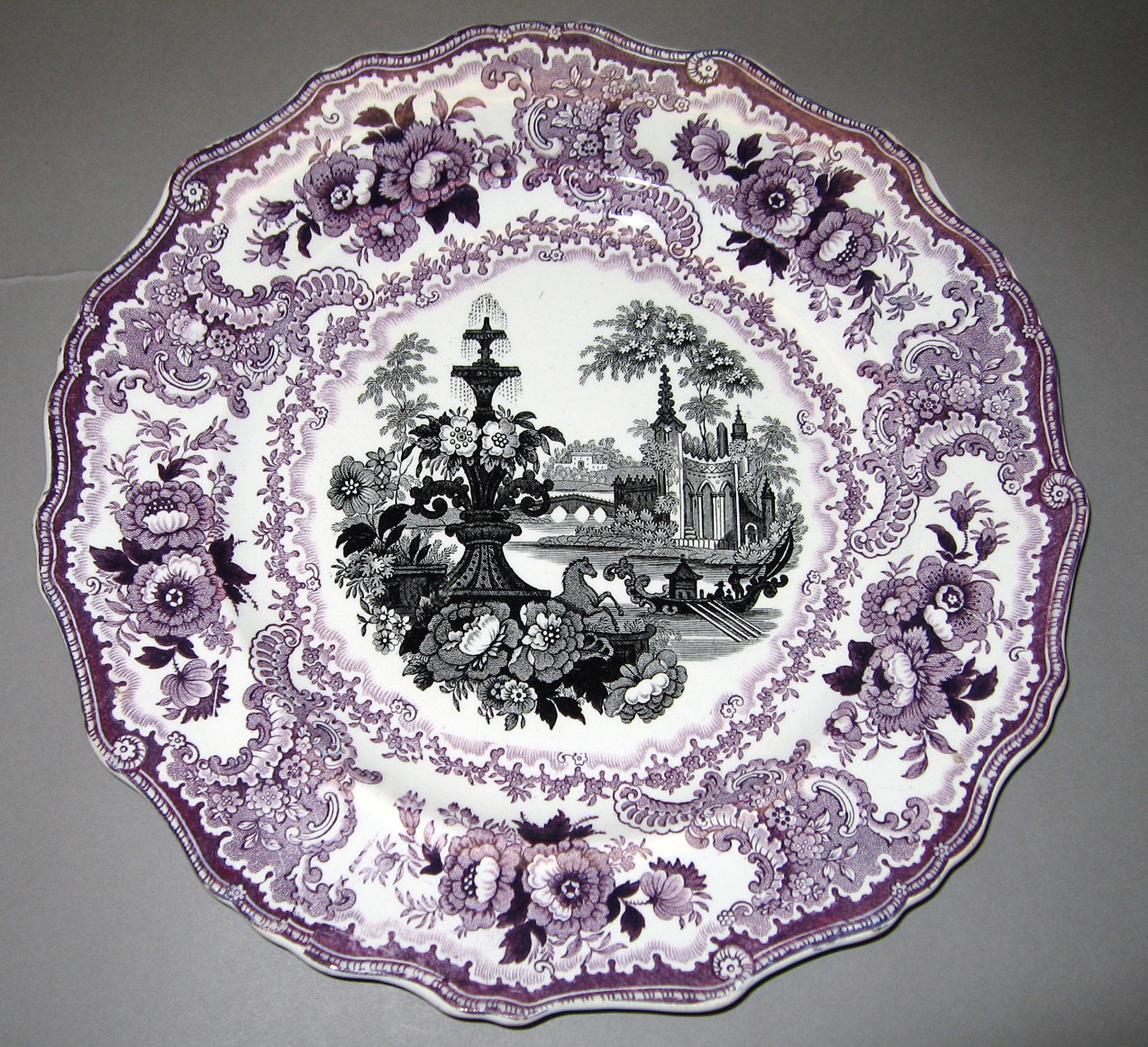 1966.0903.002 Adams earthenware plate