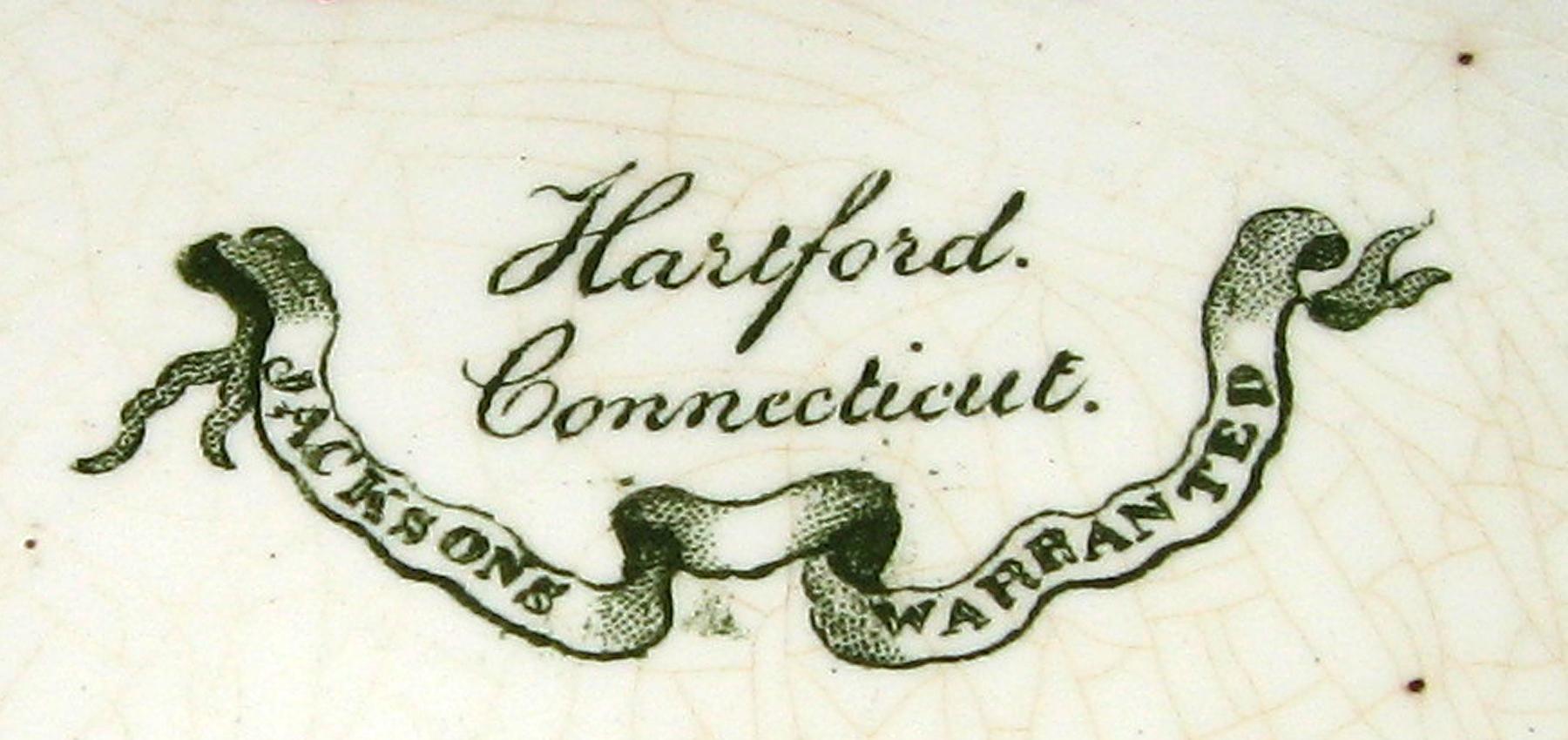 1966.0919 Hartford pattern printed plate (mark)