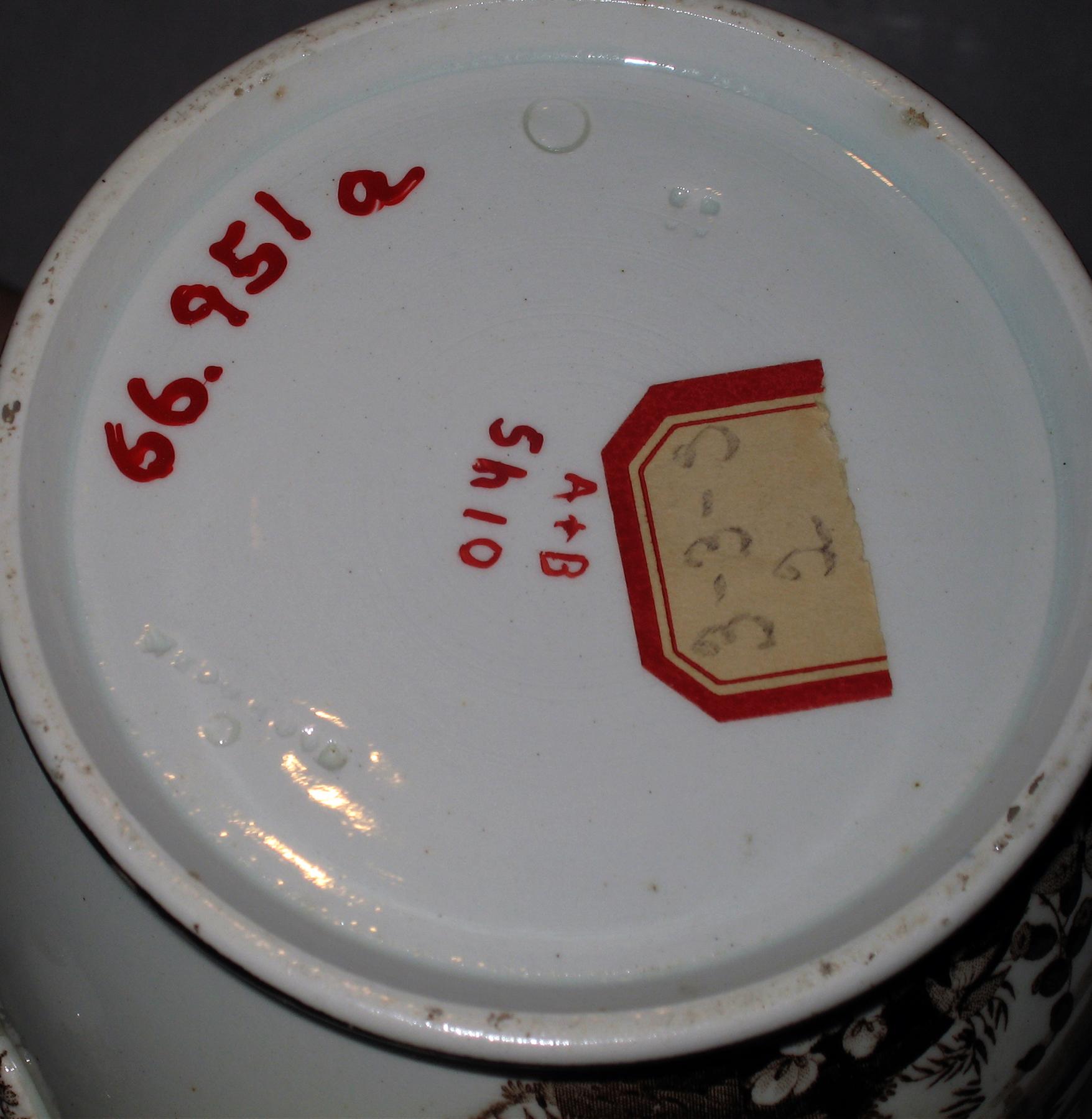 1966.0951 A Jug (or coffeepot) marks