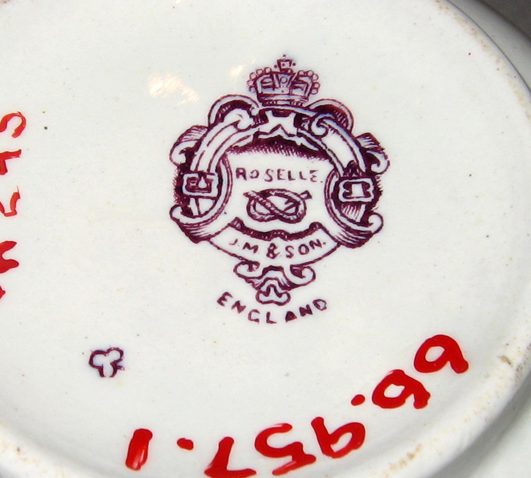 1966.0957.001 Purple transfer Roselle pattern bowl (mark)