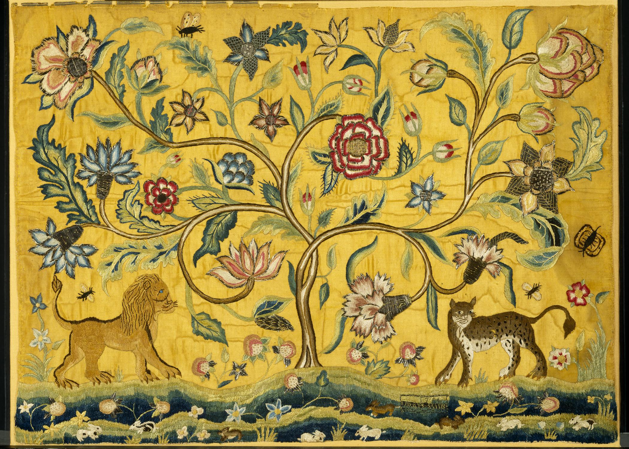 1966.0978 Needlework picture, Tree of Life