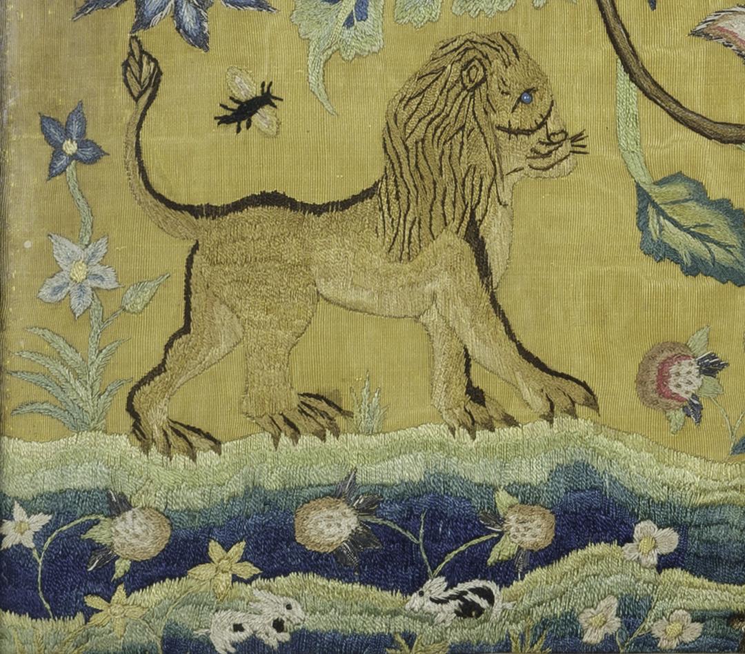 1966.0978 Silkwork Picture, Detail 8