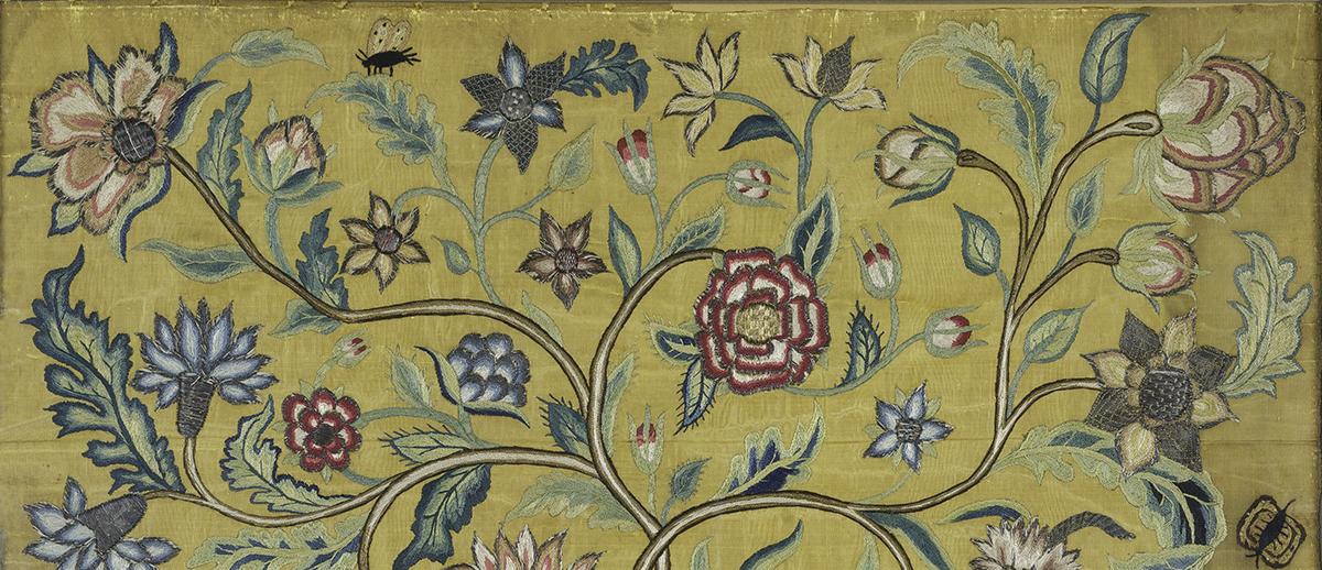 1966.0978 Silkwork Picture, Detail