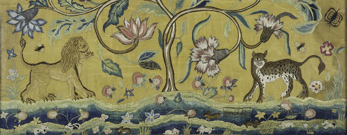 1966.0978 Silkwork Picture, Detail 2