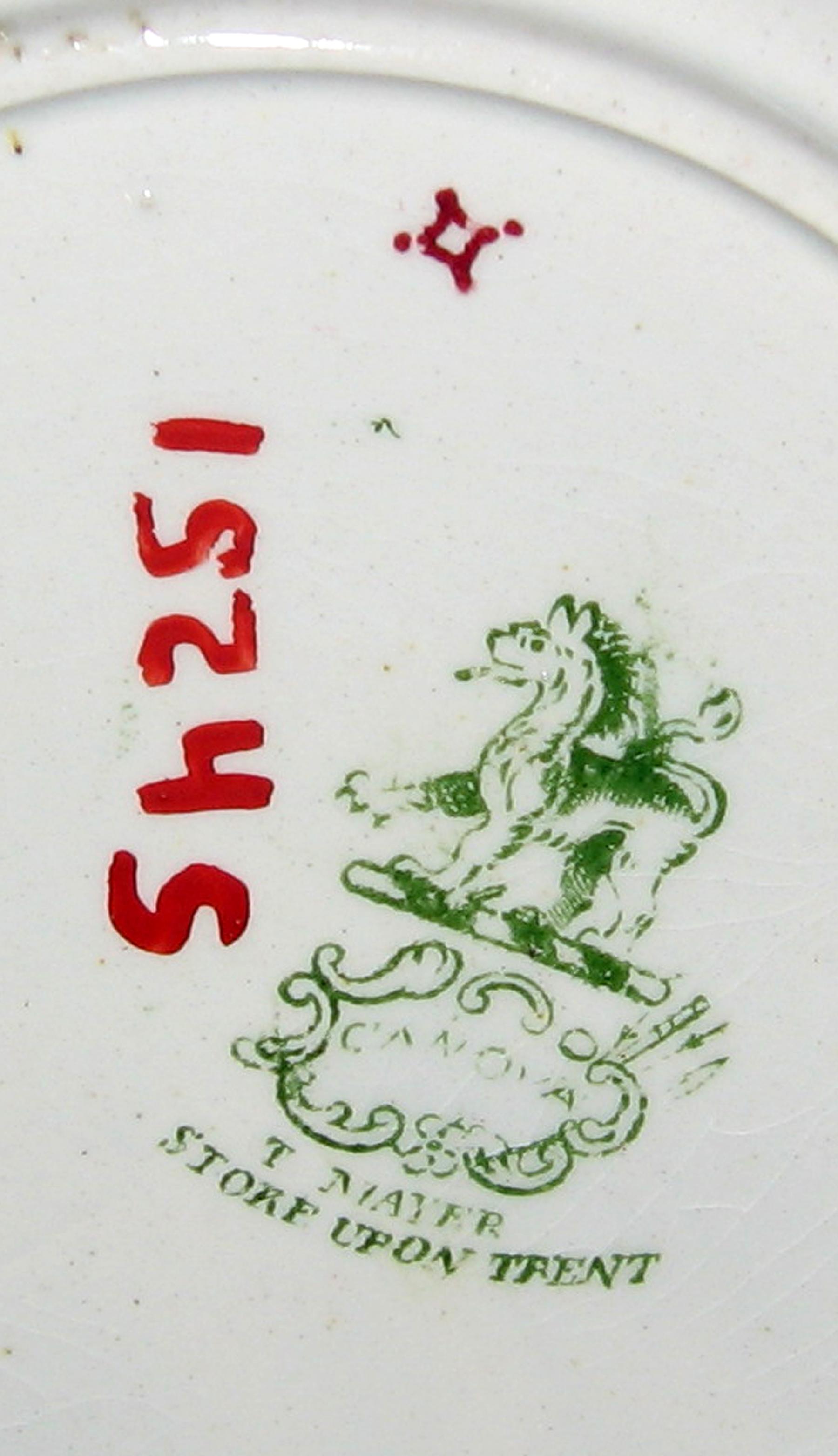 1966.0981.010 Canova pattern saucer (mark)
