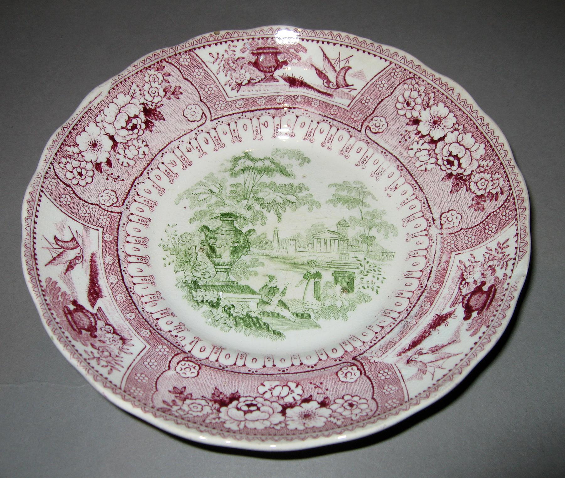 1966.0981.014 Canova pattern printed saucer