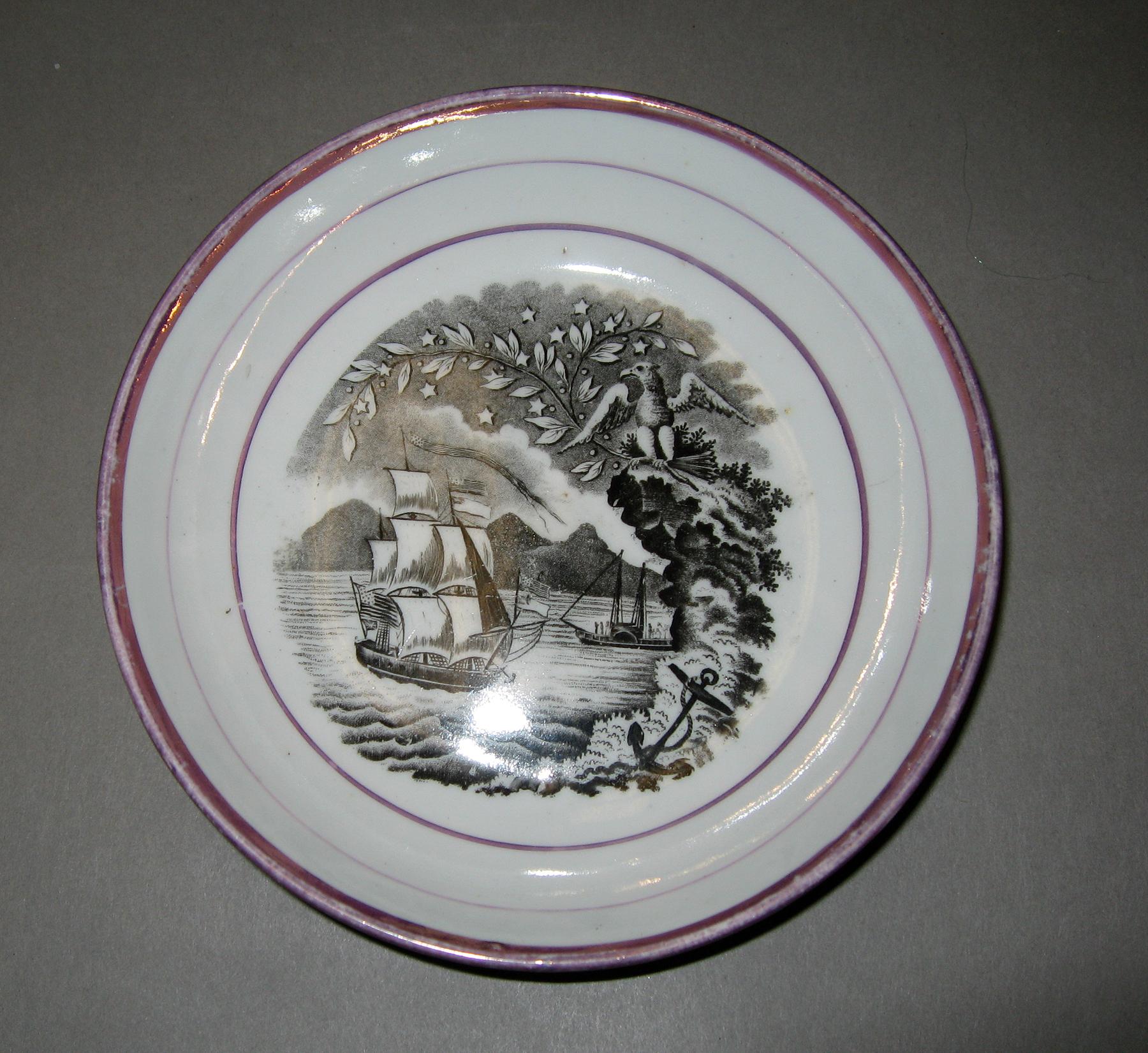 1966.1023.020 Cadmus porcelain saucer
