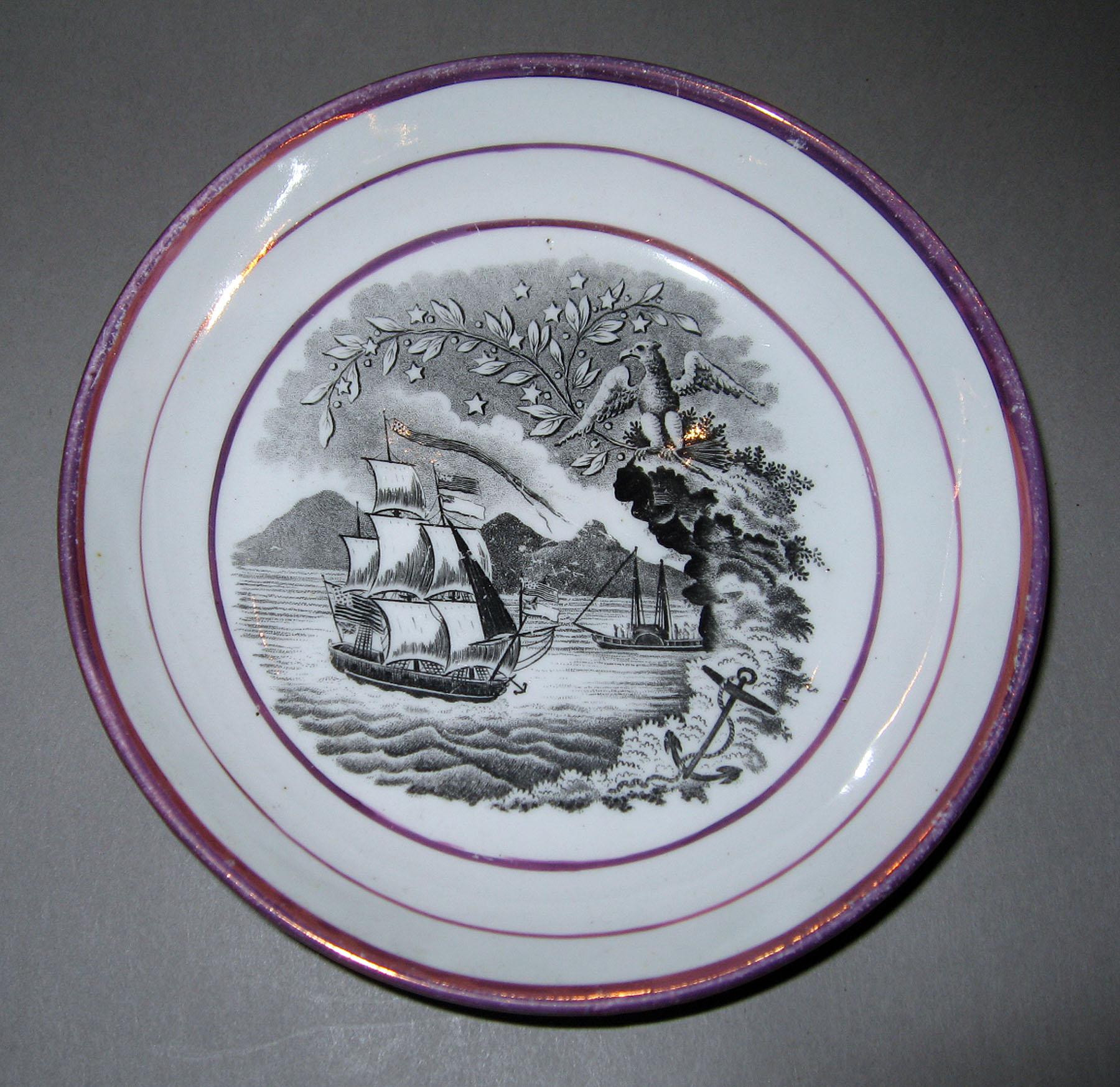1966.1023.021 Lusterware Saucer