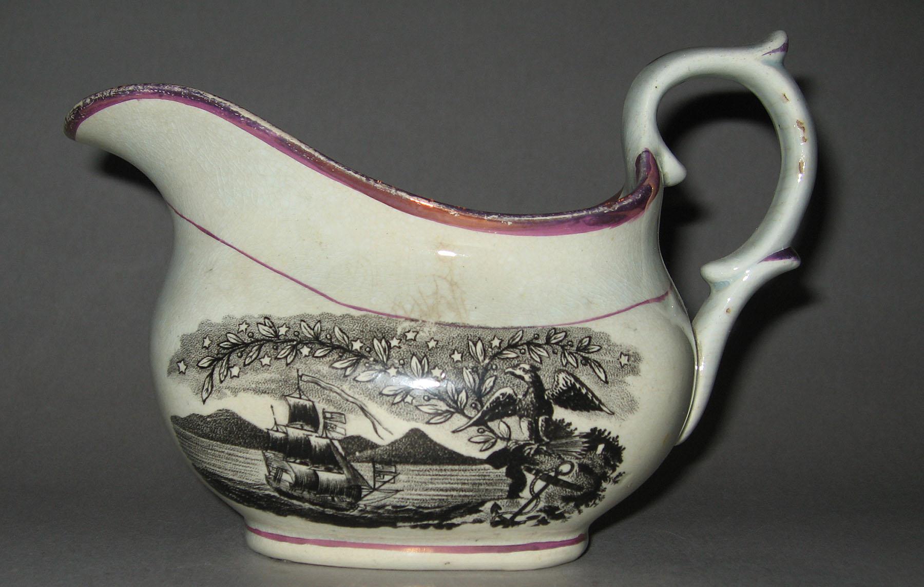 1966.1025 Lusterware cream pot