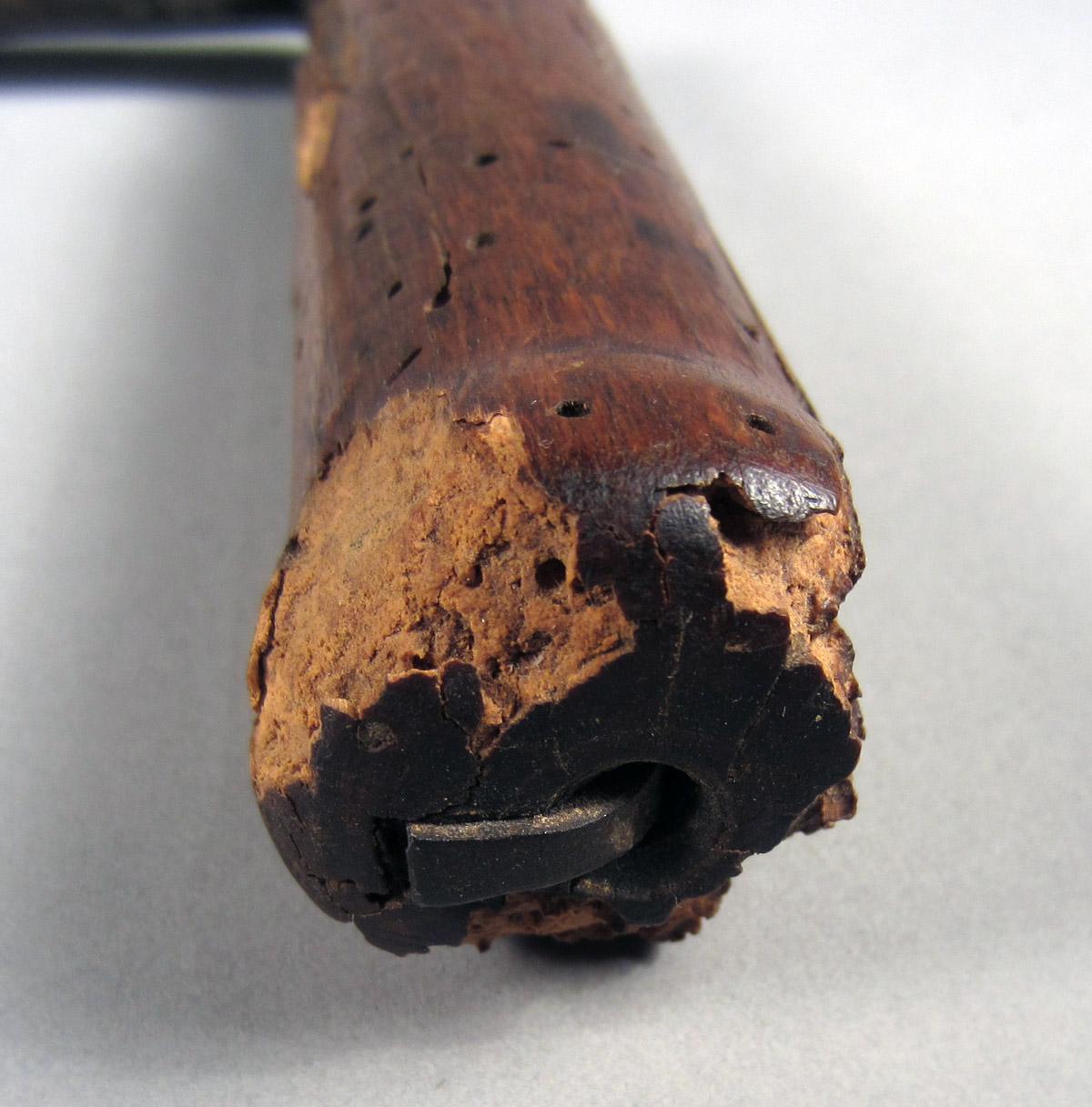 1957.0026.113 Drawknife, Handle damage