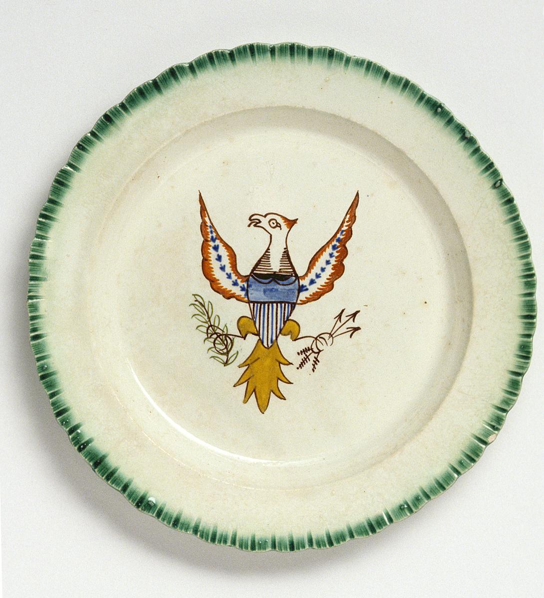 1966.1068 Pearlware plate