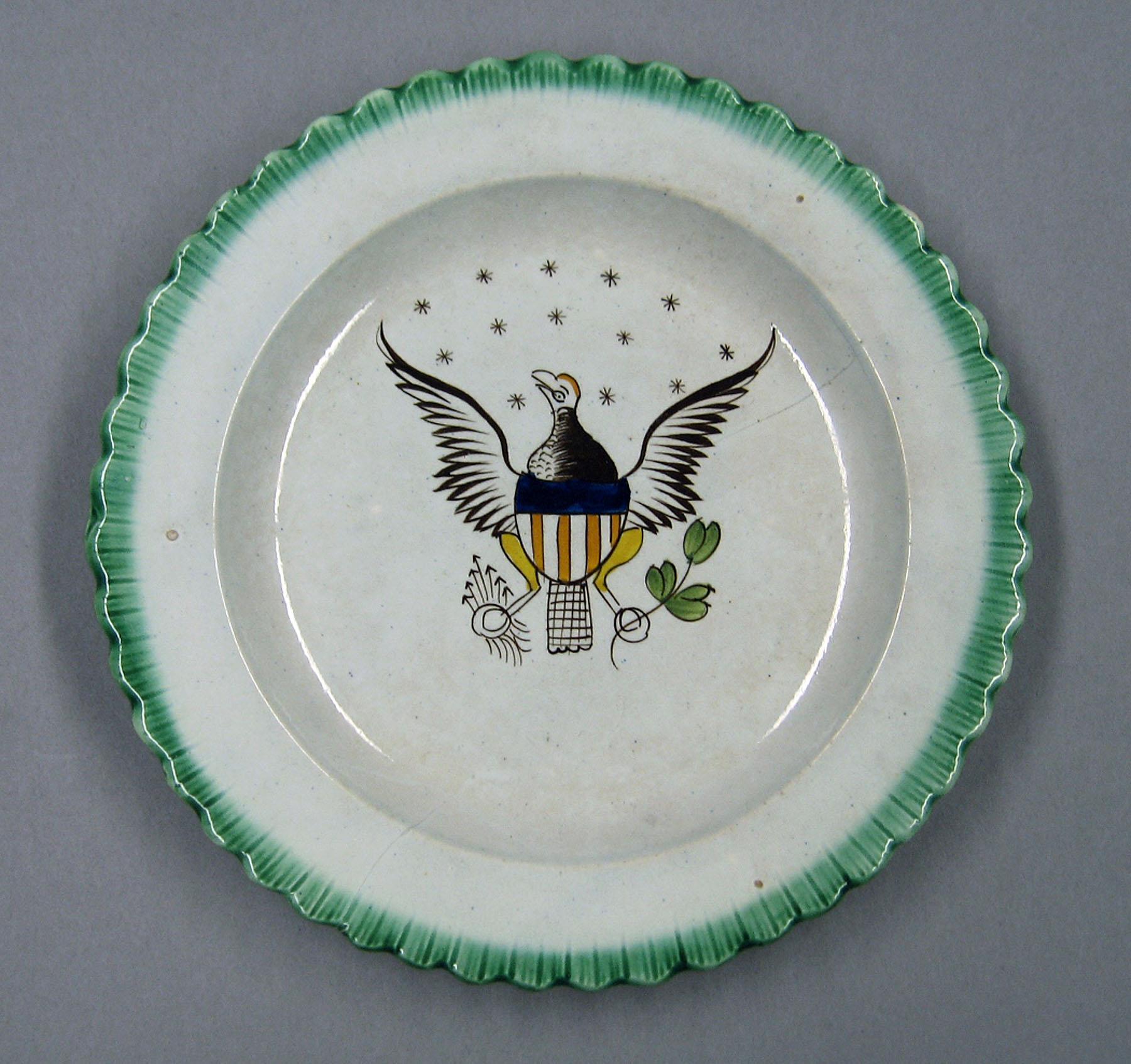 1966.1070.001 Pearlware plate