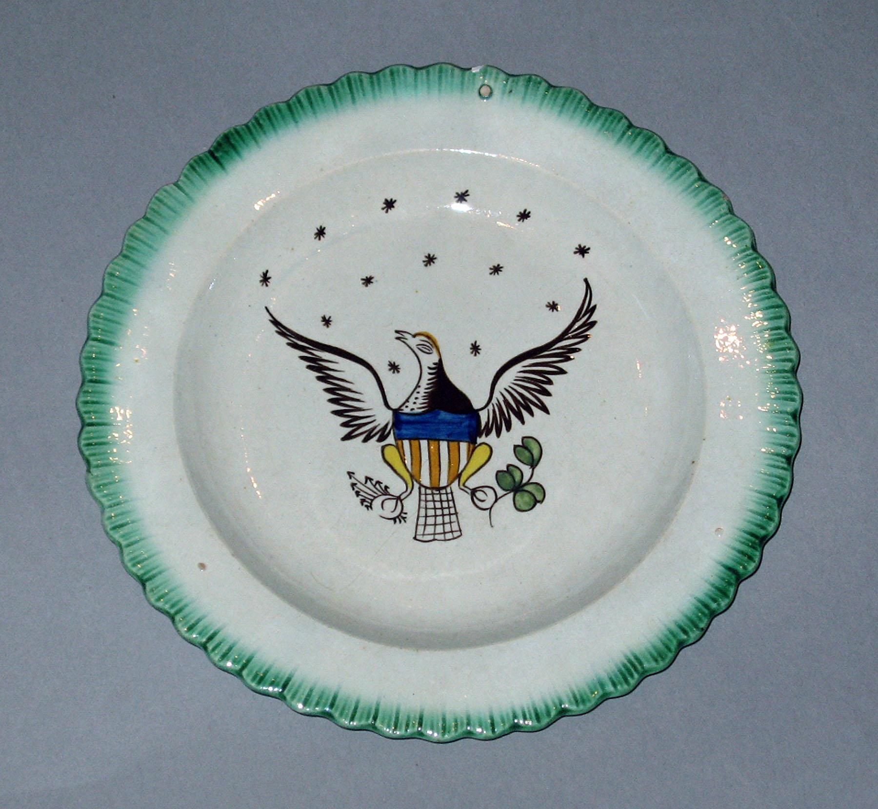 1966.1070.002 Pearlware plate