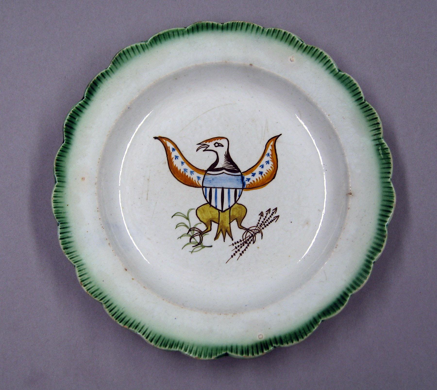 1966.1072 Pearlware plate