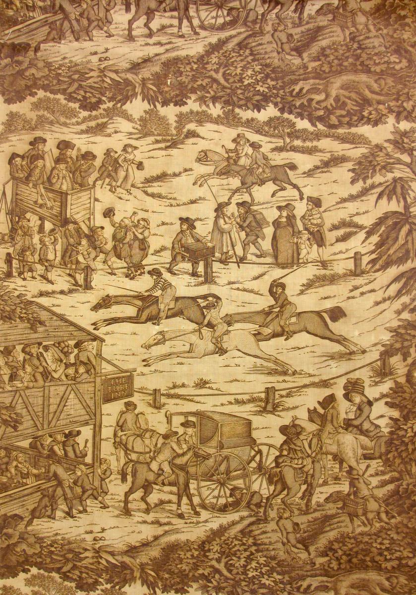 T158 textile, printed design repeat