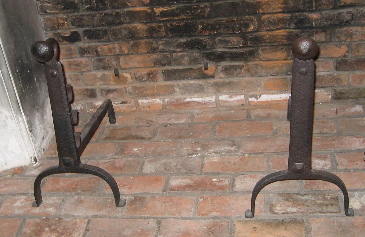 1966.1098.001 and .002 Andirons