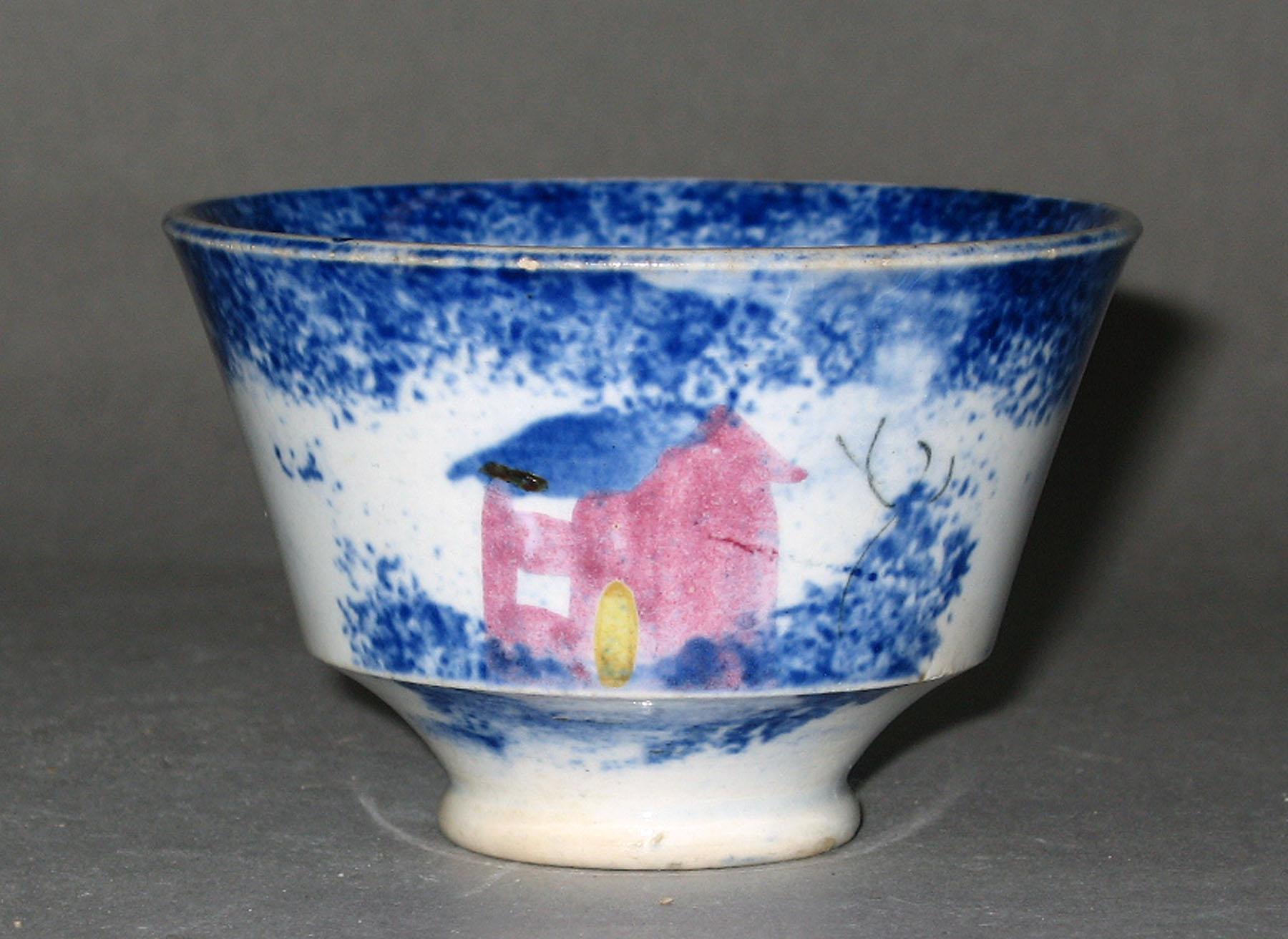 1966.1156 A Spatterware teabowl
