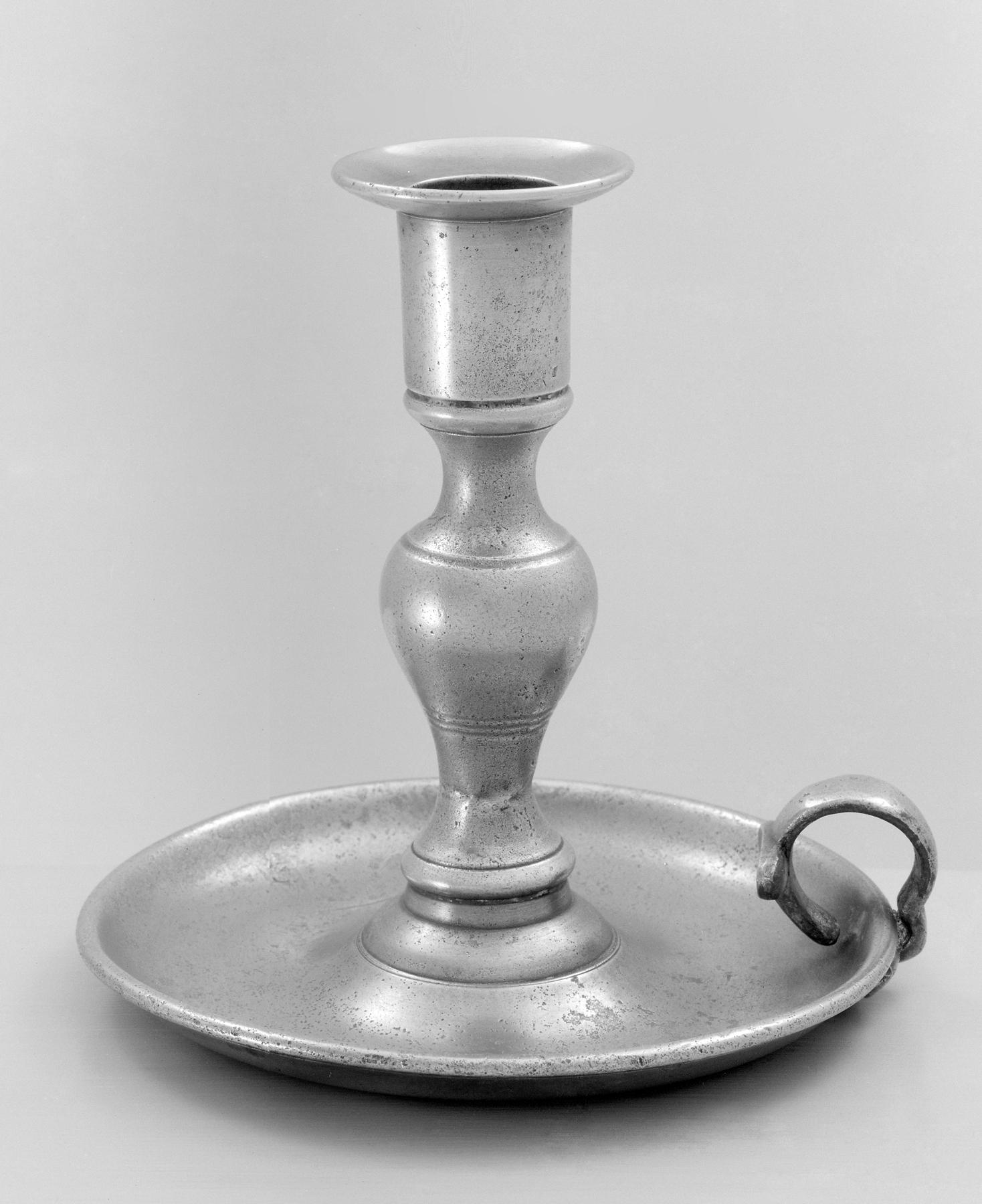 1966.1194 Pewter candlestick