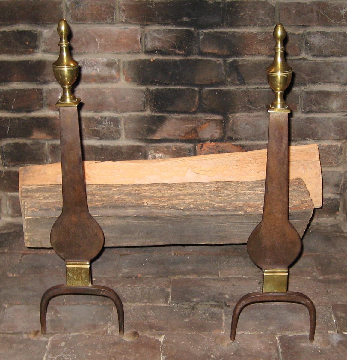 1966.1213.001 and .002 Andirons