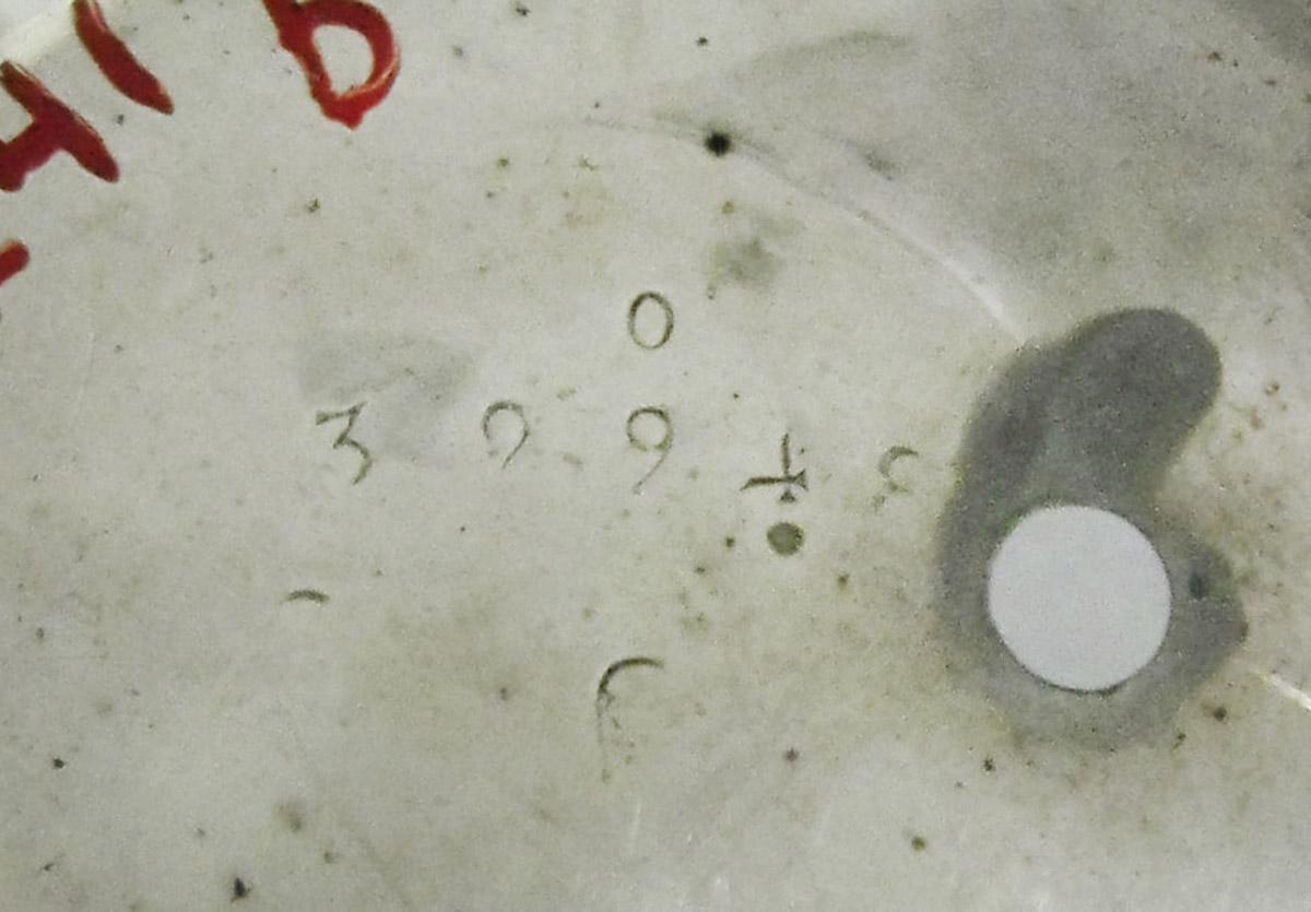 1966.1241 B Watch inner case, engraving 1