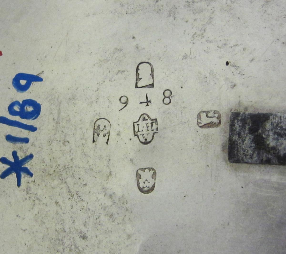 1966.1241 A Watch case, marks 2-6 and engraving 2