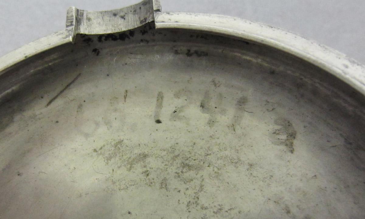 1966.1241 A Watch case, inscription 1