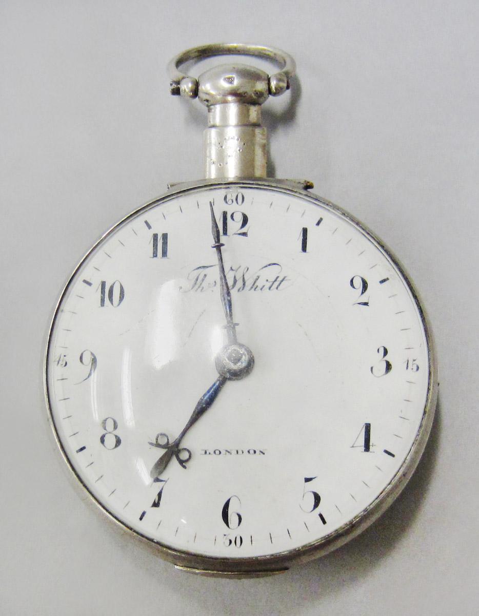 1966.1241 B, C Watch inner case and Watch movement, upper surface
