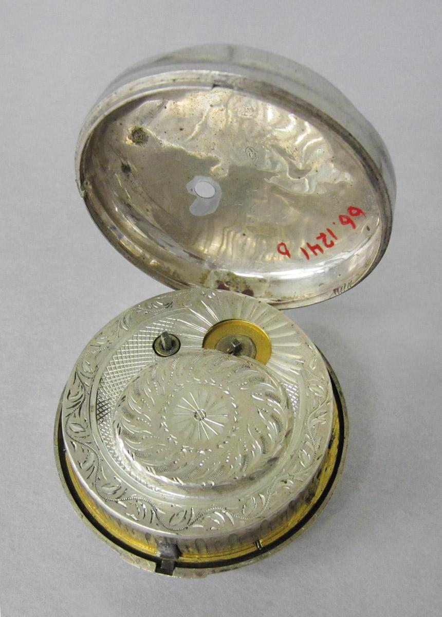 1966.1241 B Watch inner case, C Watch movement, view 1
