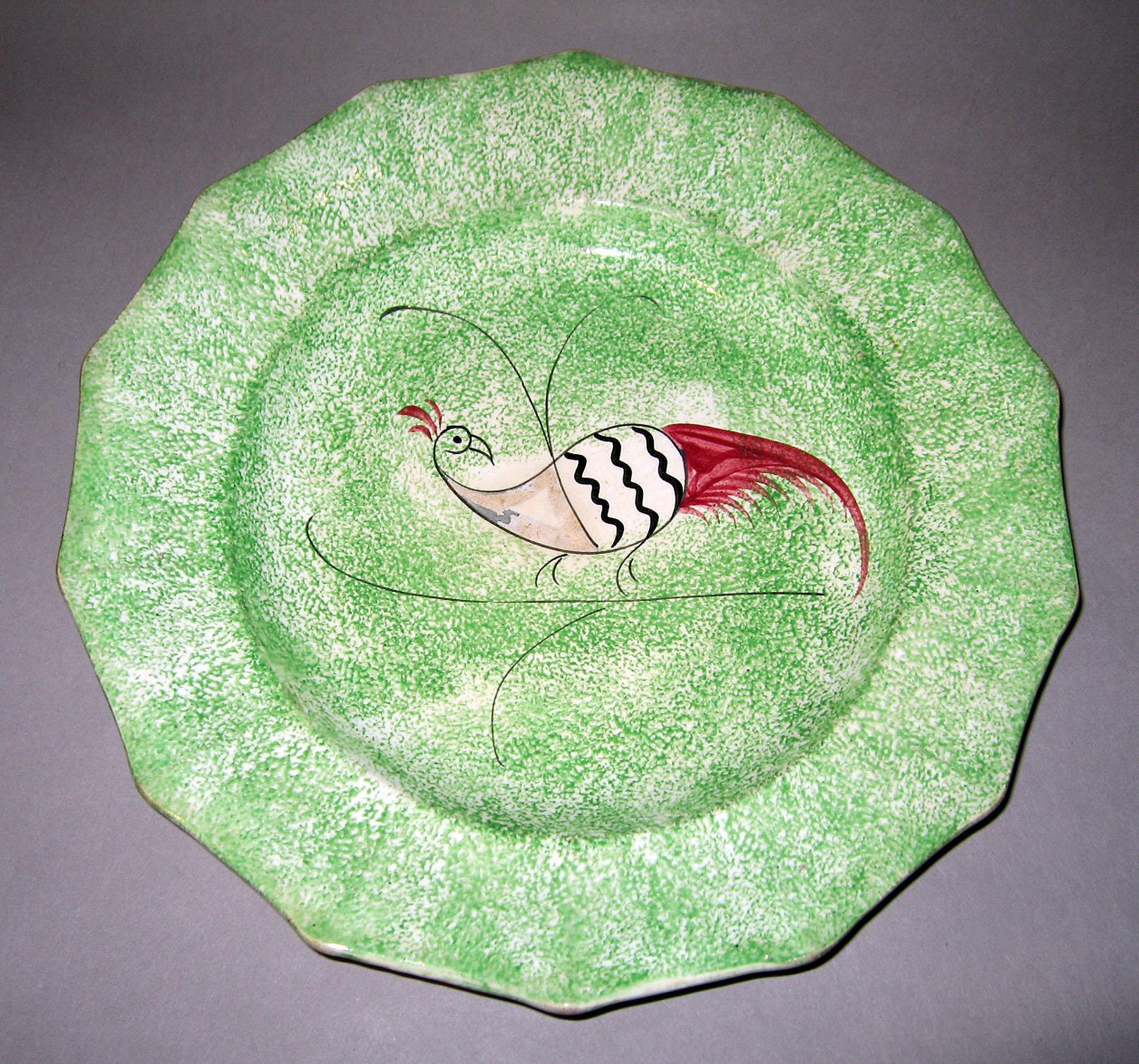 1966.1268.002 Spatterware plate