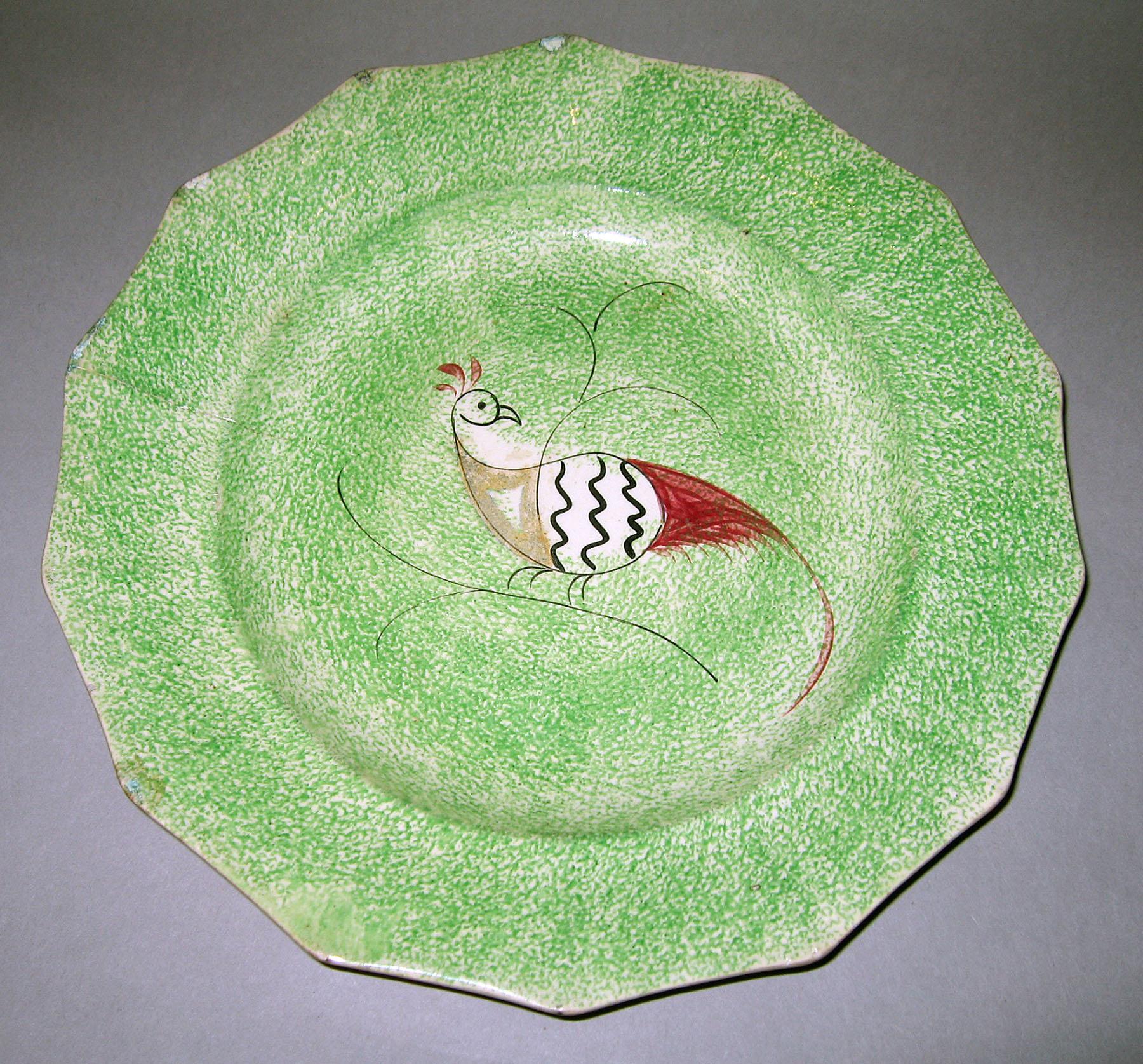 1966.1268.003 Spatterware plate