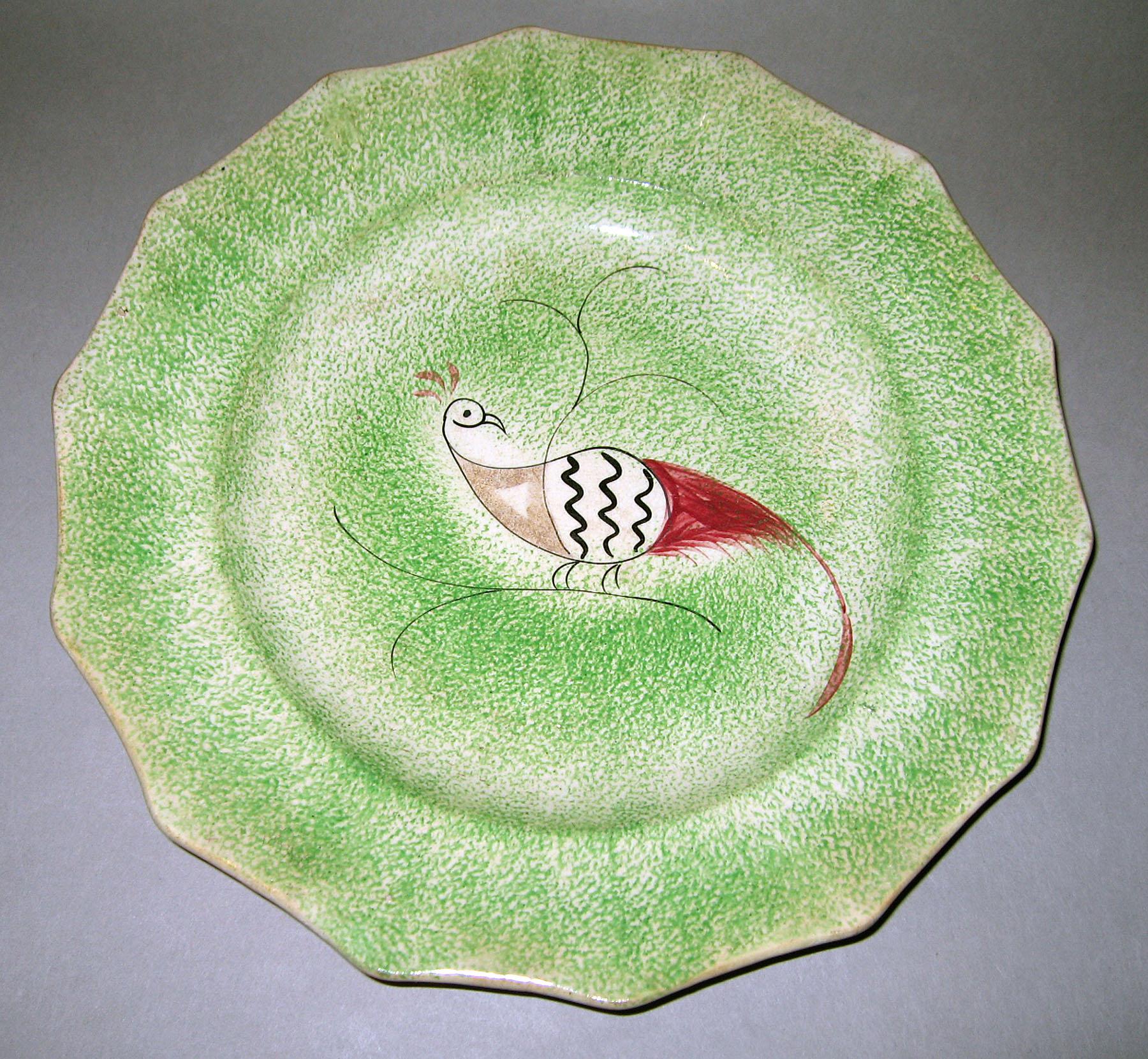1966.1268.005 Spatterware plate