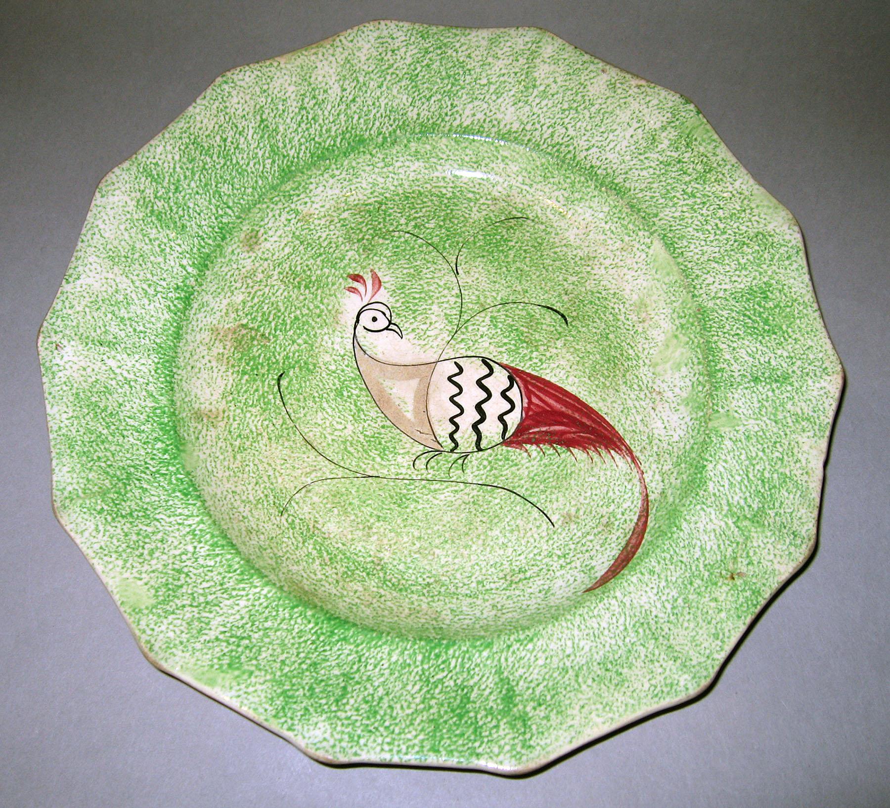 1966.1268.006 Spatterware plate