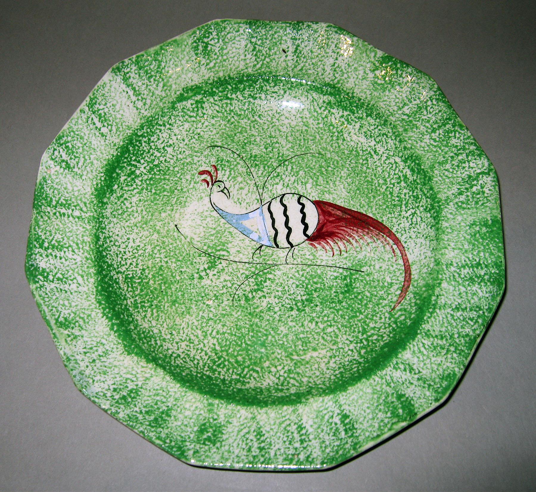 1966.1269.001 Spatterware plate