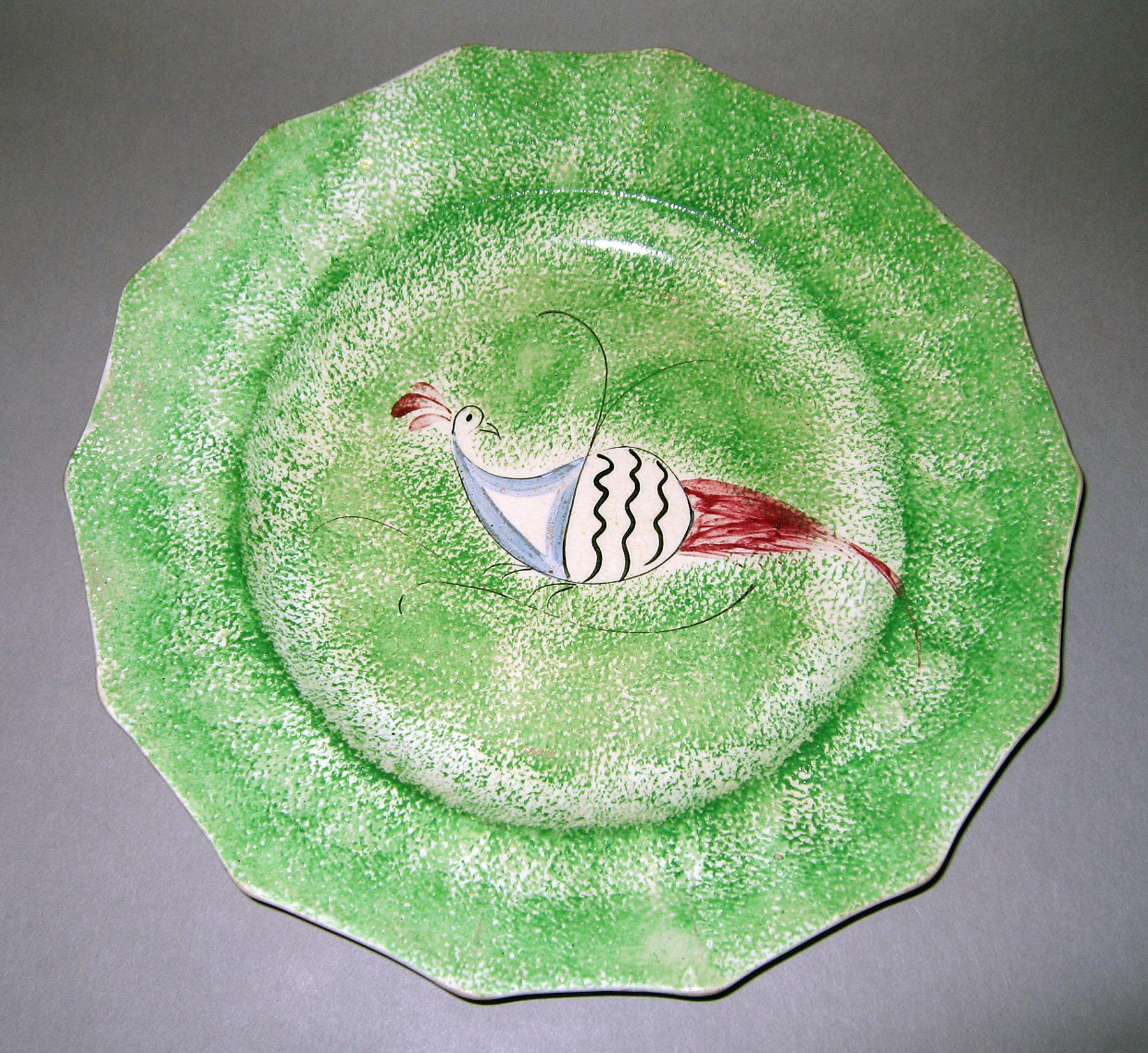 1966.1269.003 Spatterware plate