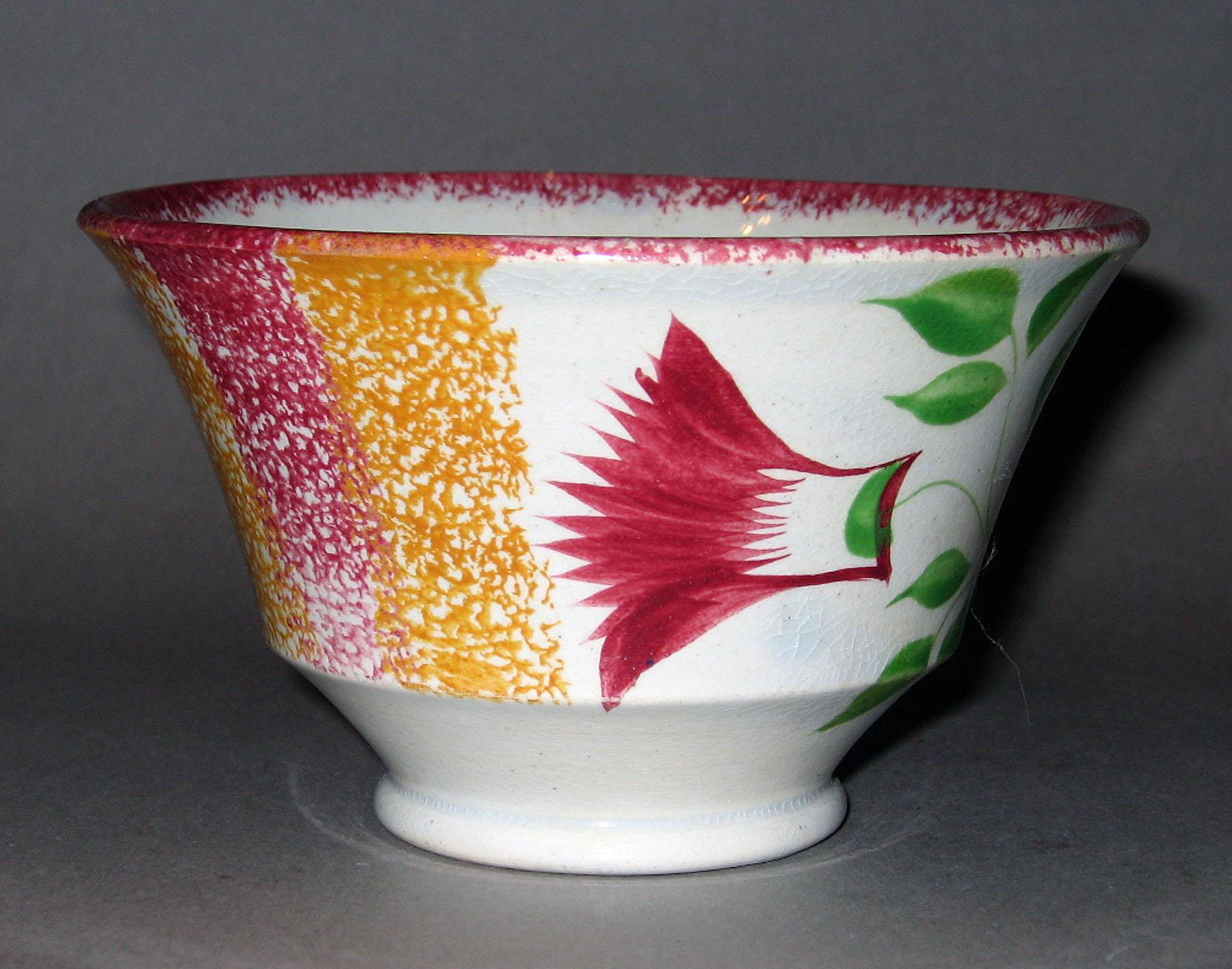 1966.1271 Spatterware teabowl