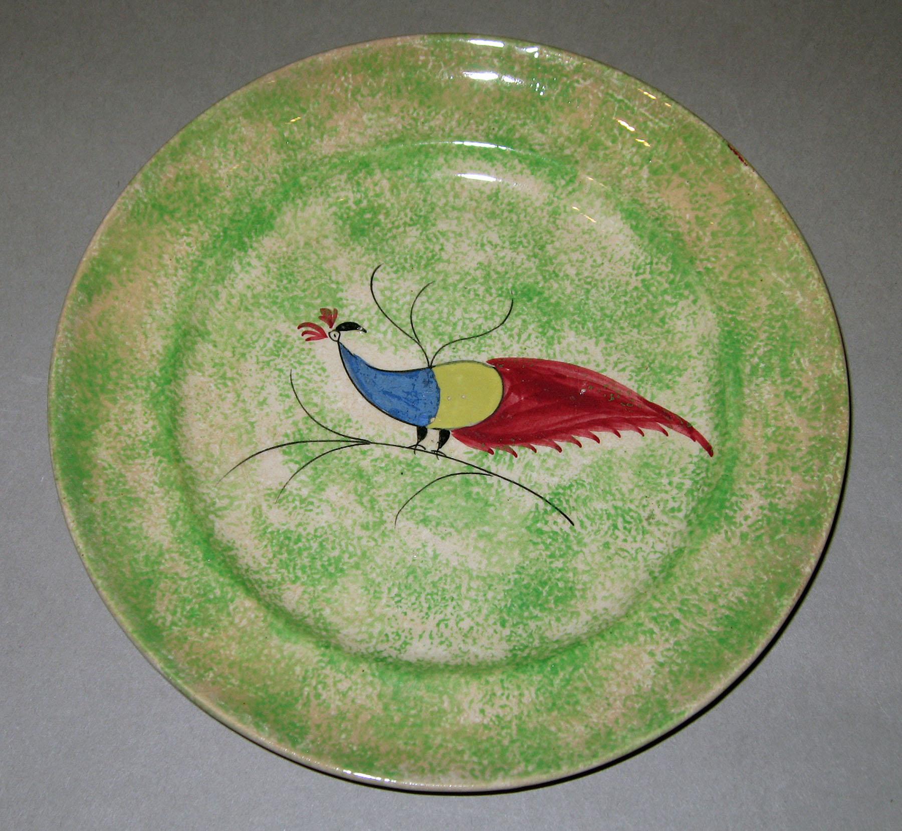 1966.1274.006 Spatterware plate